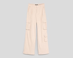 Pantalón Cargo Forever 21 Beige para Mujer