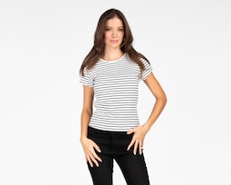 Playera York Team Polo Club Acanalada para Mujer