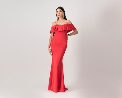 Foto 2 | Foto 2 | Vestido Meirius de Fiesta Largo con Tirantes