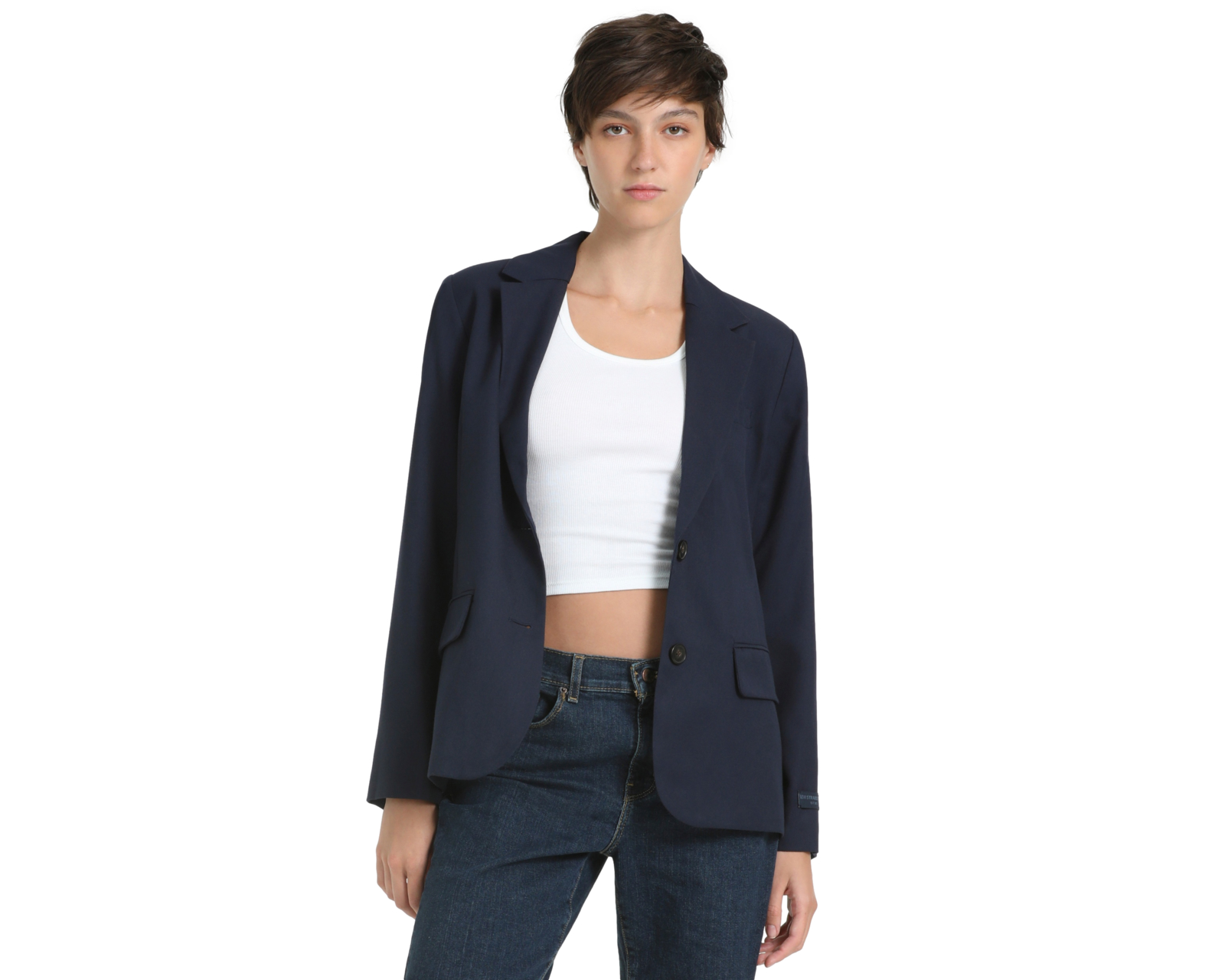 Foto 5 pulgar | Foto 4 | Blazer Azul Marino Levi's para Mujer