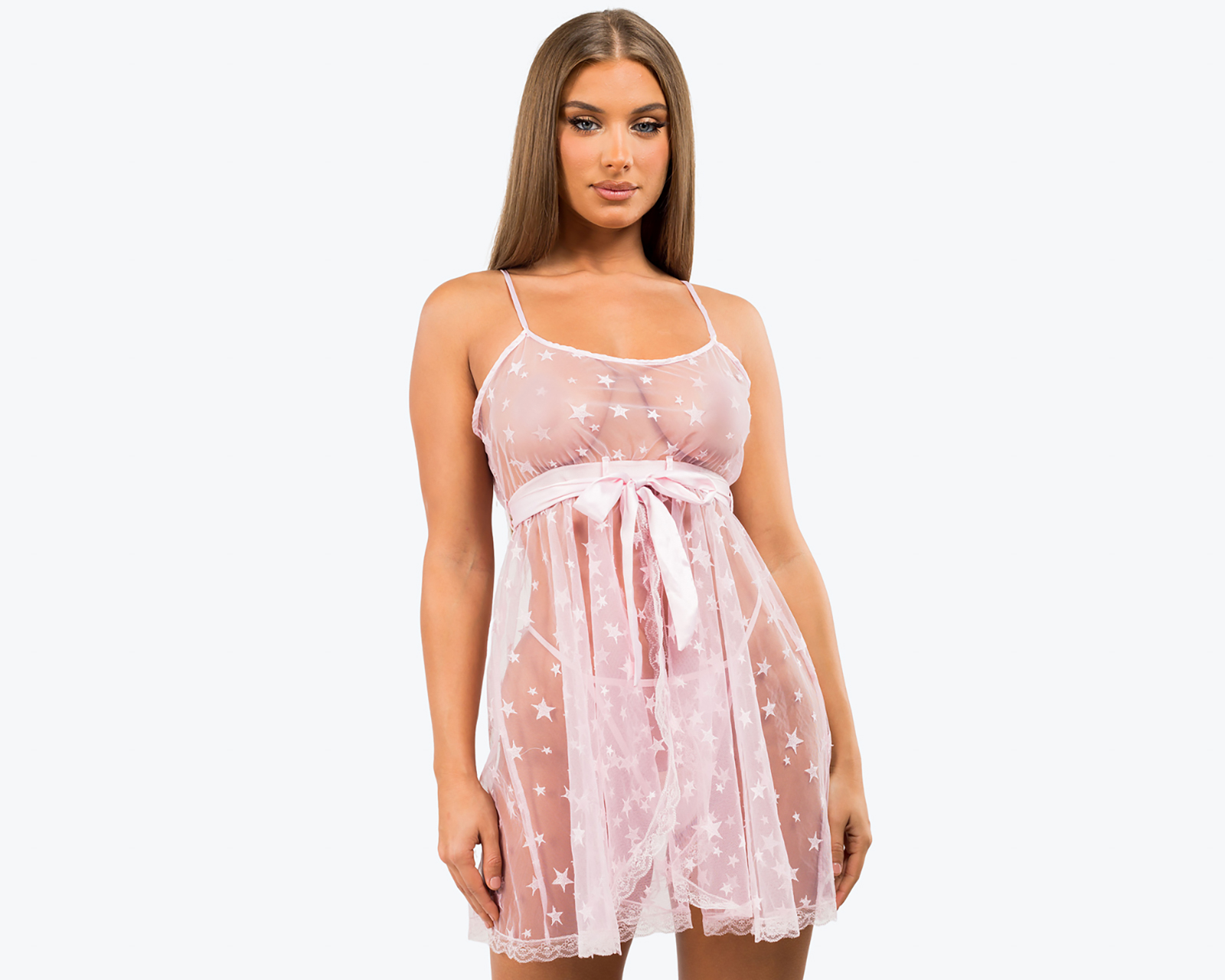 Baby Doll Eva Tu Estilo Íntimo de Mesh para Mujer