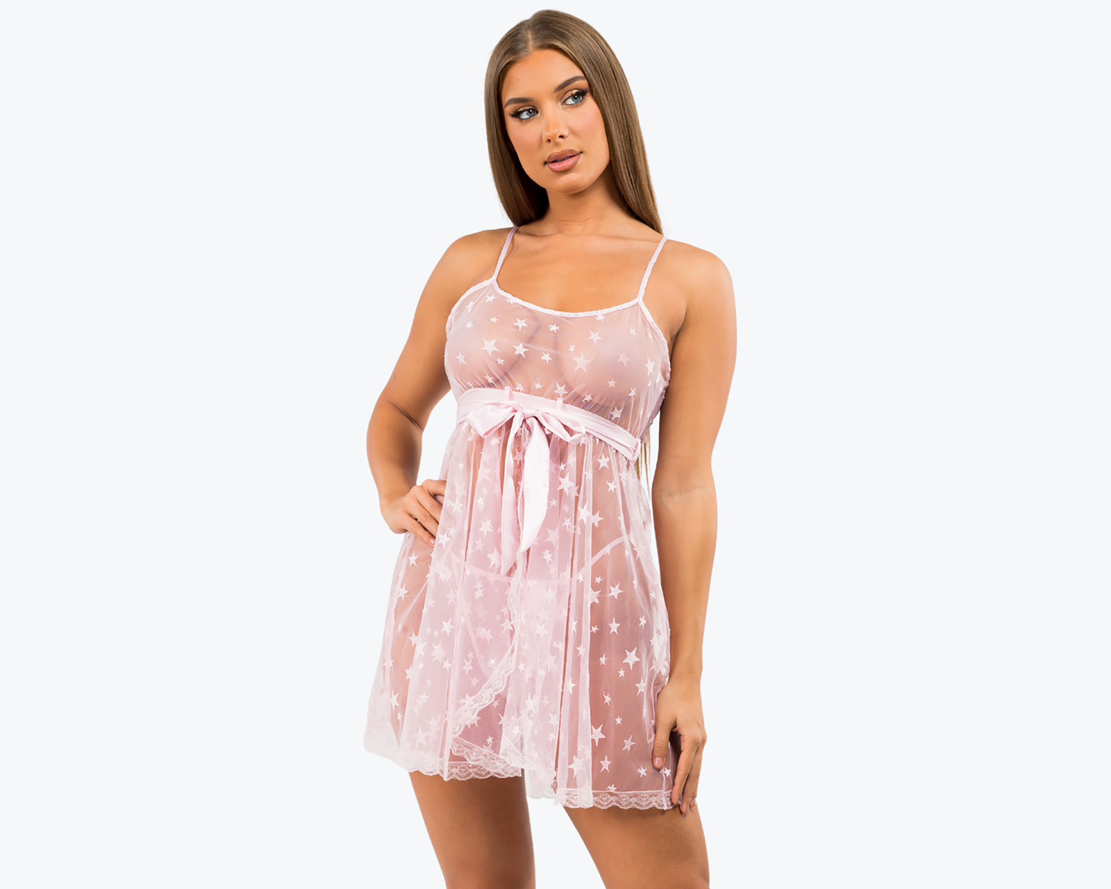 Foto 3 pulgar | Foto 2 | Baby Doll Eva Tu Estilo Íntimo de Mesh para Mujer