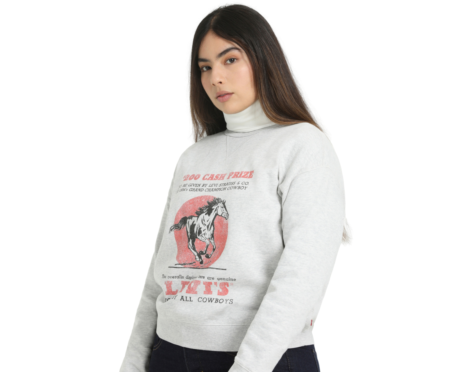 Foto 5 | Foto 5 | Suéter Gris Levi's para Mujer