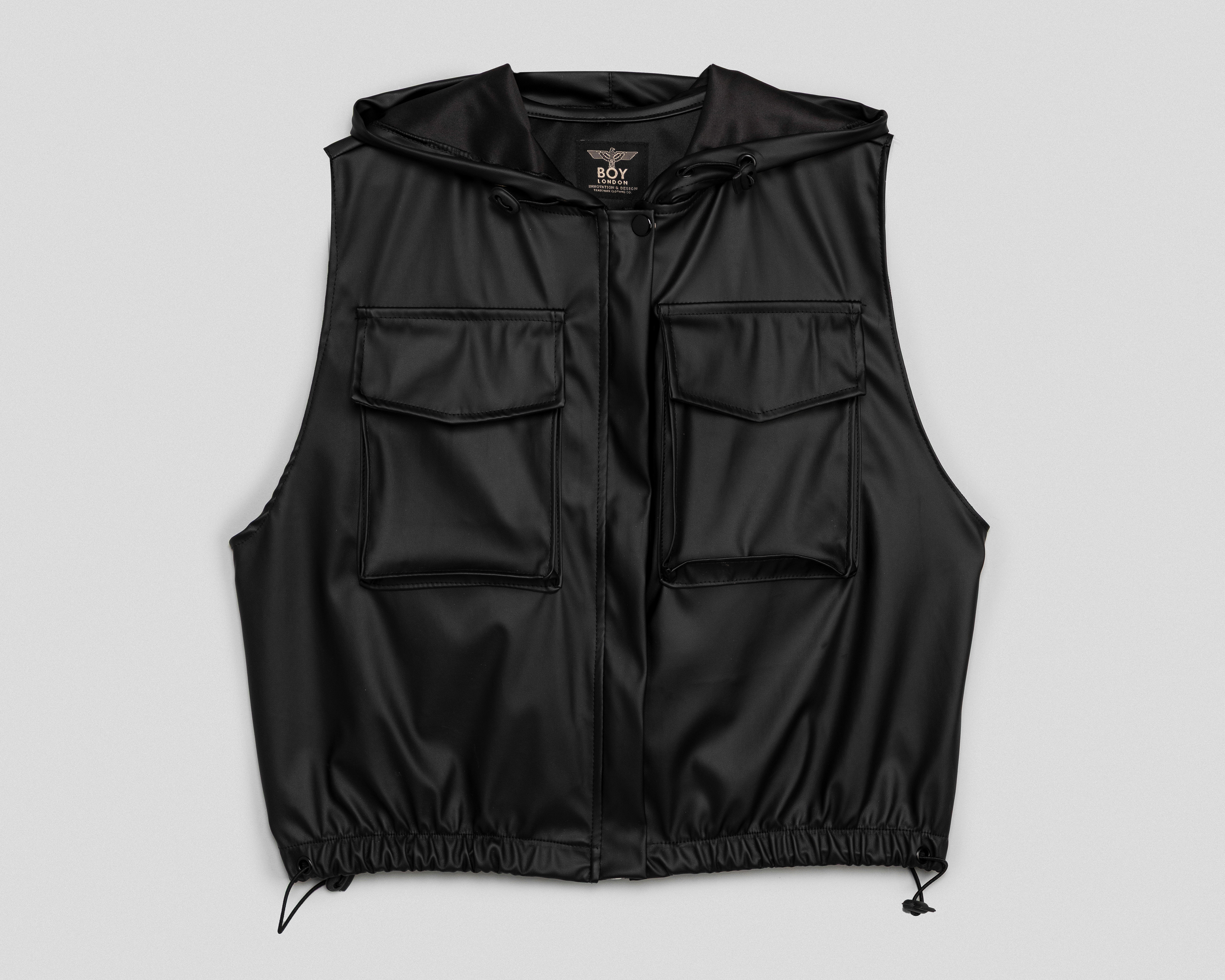 Foto 2 pulgar | Foto 1 | Chaleco con Capucha Boy London para Mujer