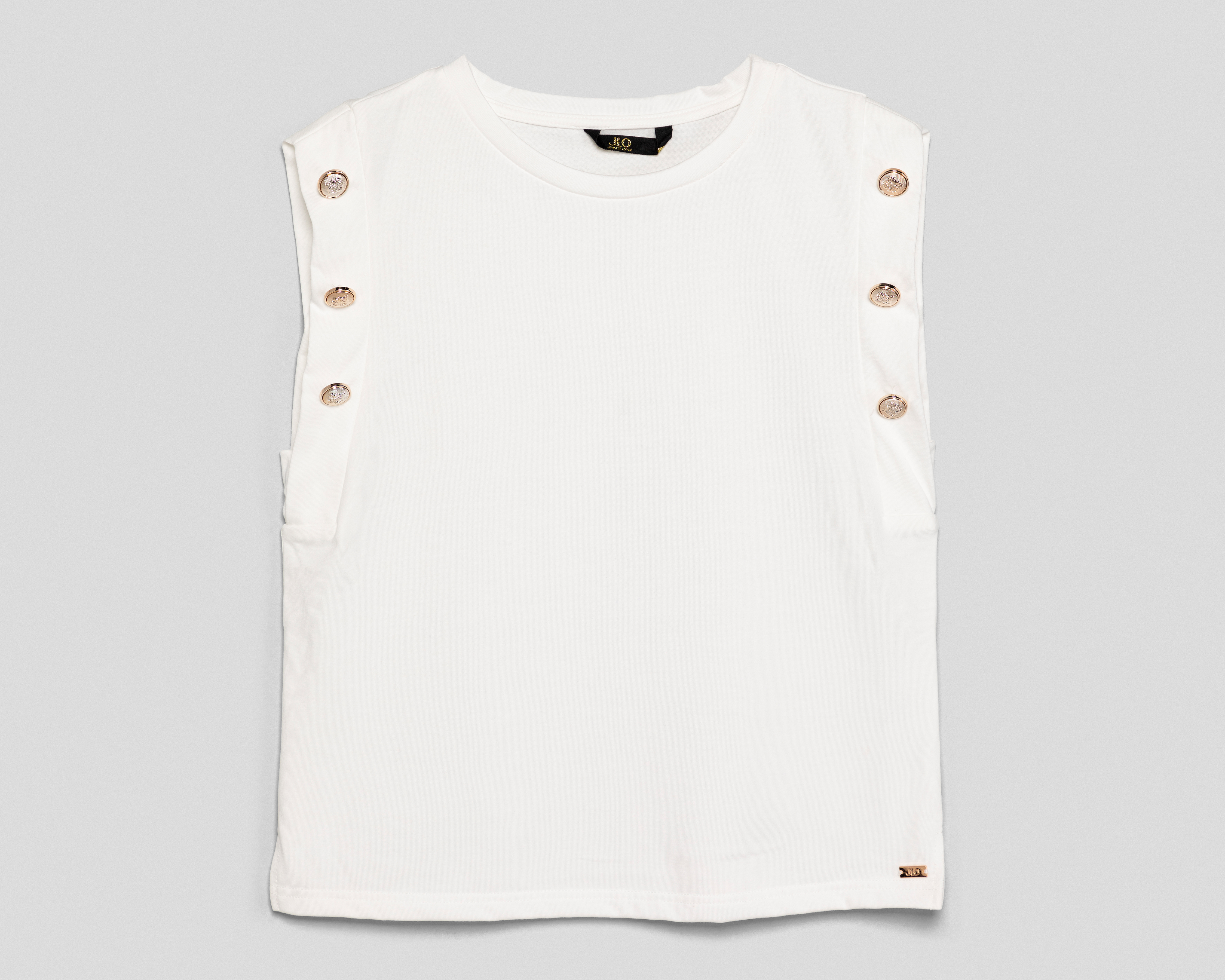 Foto 2 pulgar | Foto 1 | Blusa Jennifer Lopez Blanca para Mujer