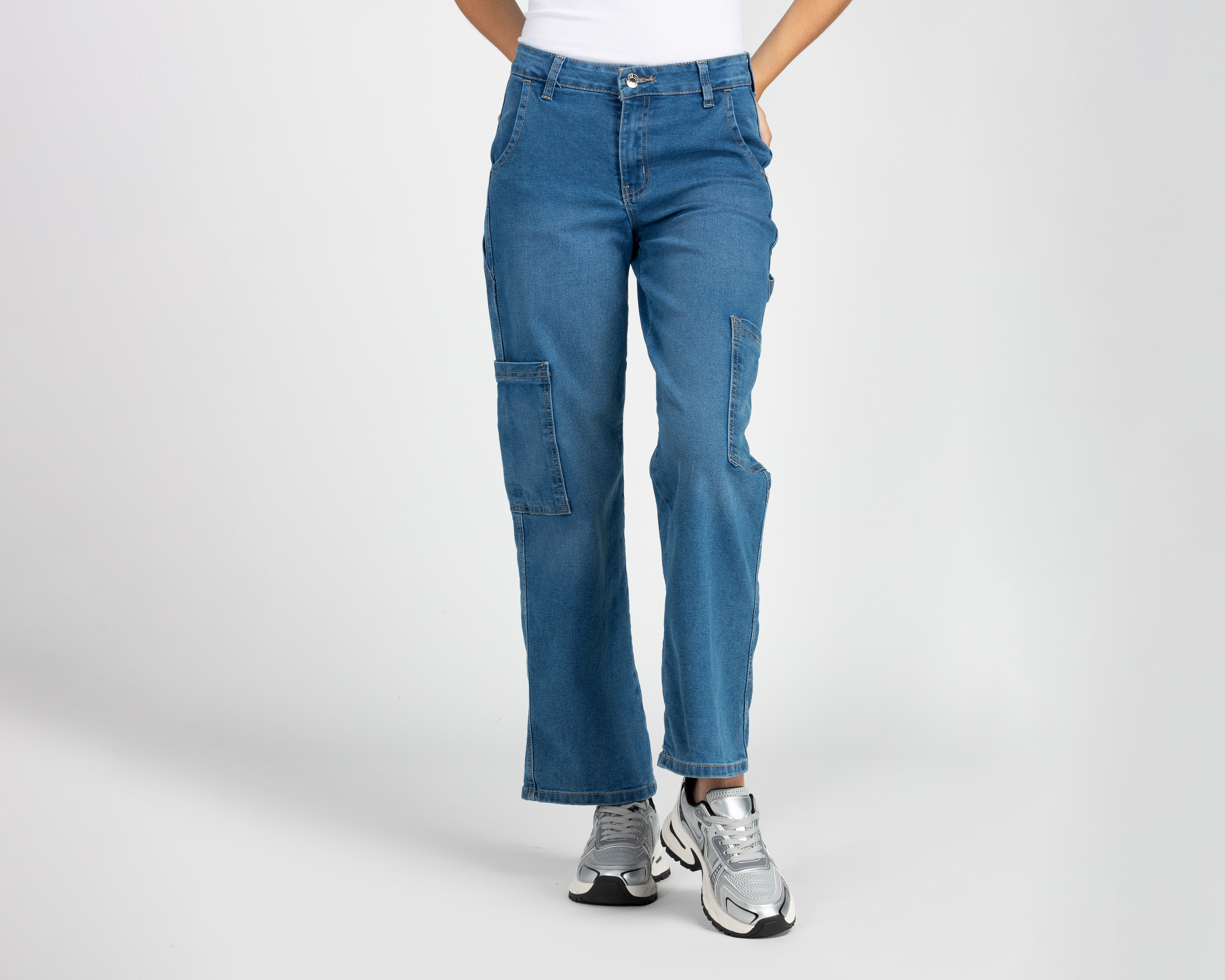 Jeans Cargo Refill para Mujer