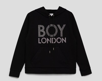 Foto 1 | Foto 1 | Sudadera de Algodón Negra Boy London para Mujer