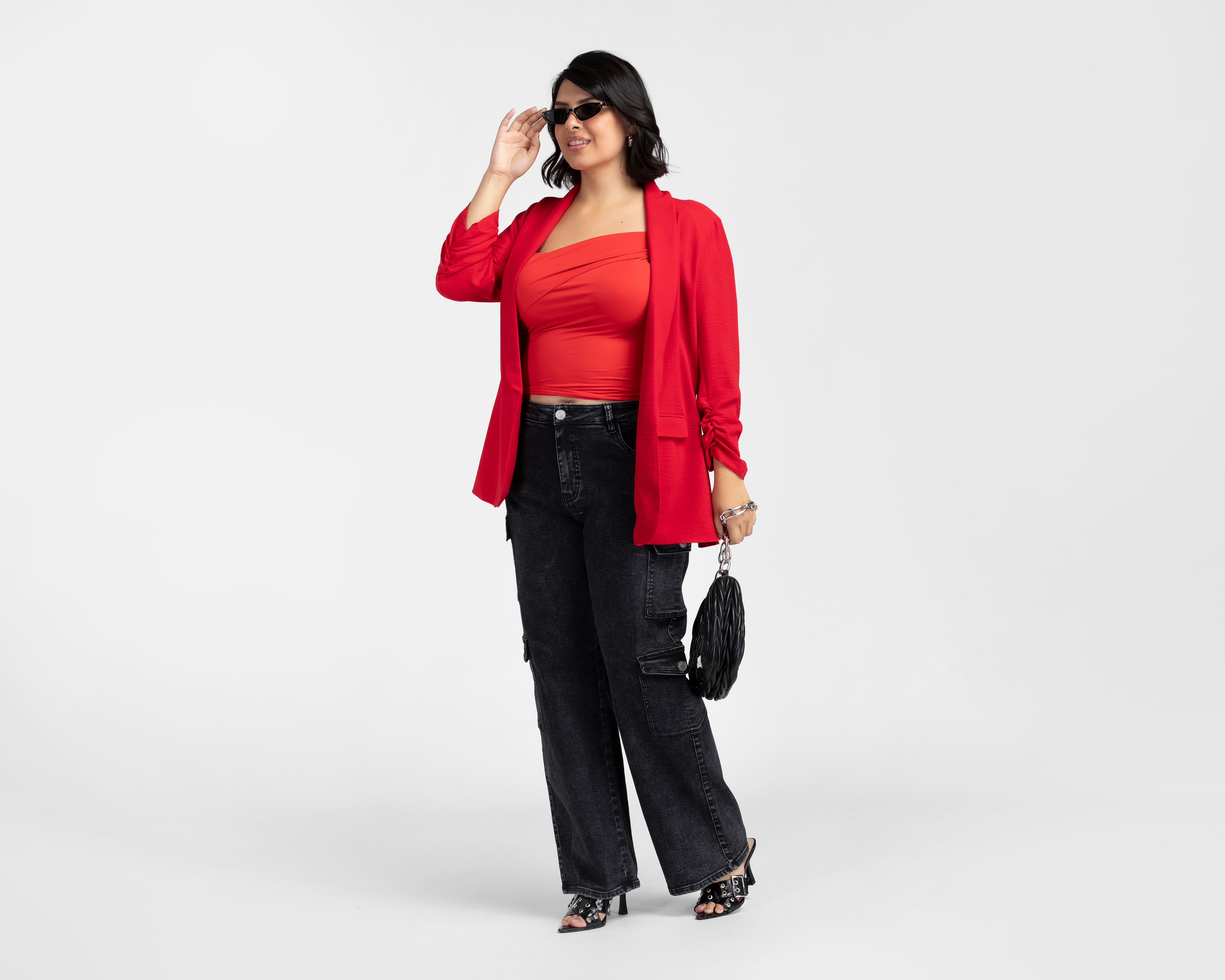Foto 3 pulgar | Foto 2 | Blazer Rojo Sahara para Mujer