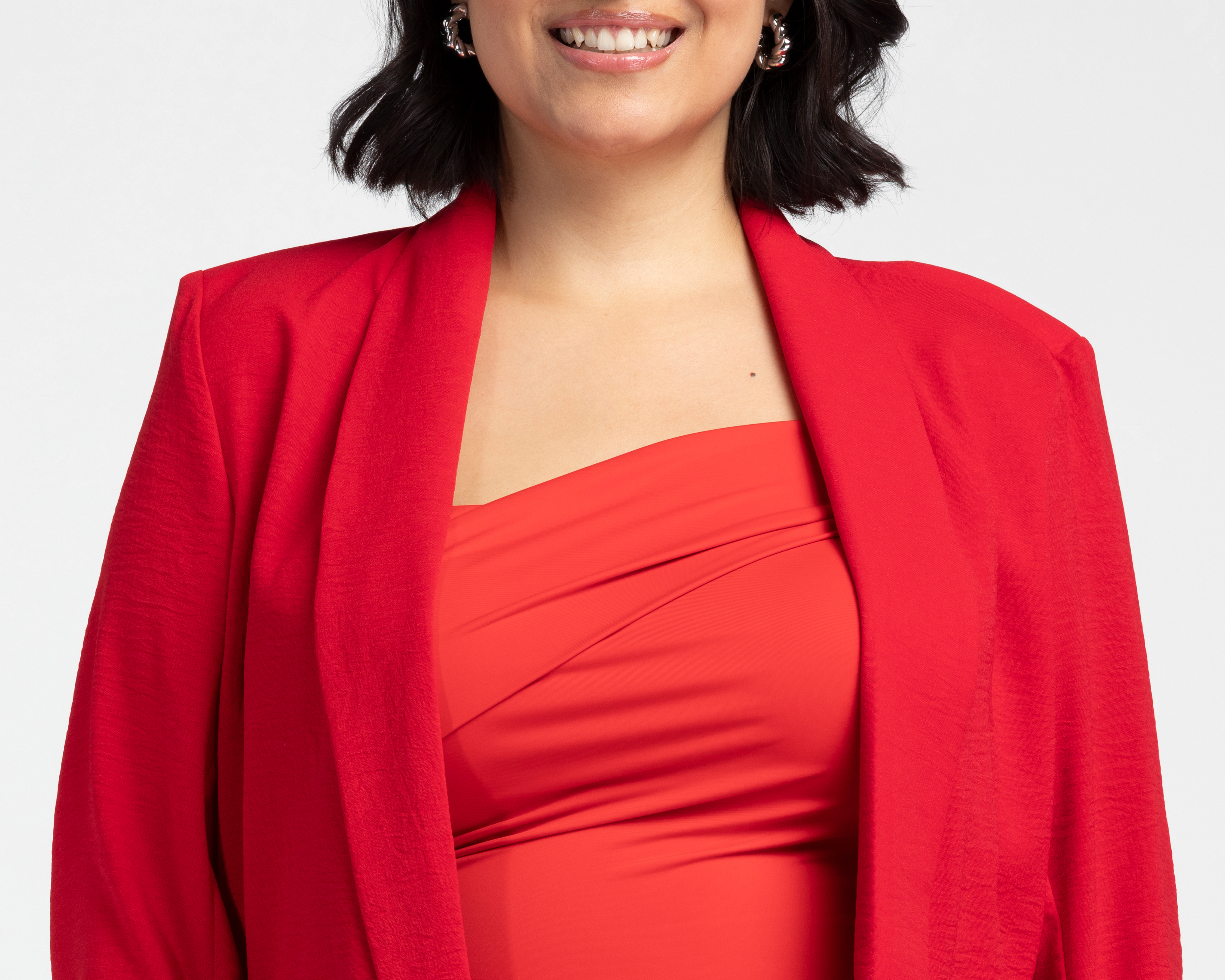 Foto 5 pulgar | Foto 4 | Blazer Rojo Sahara para Mujer