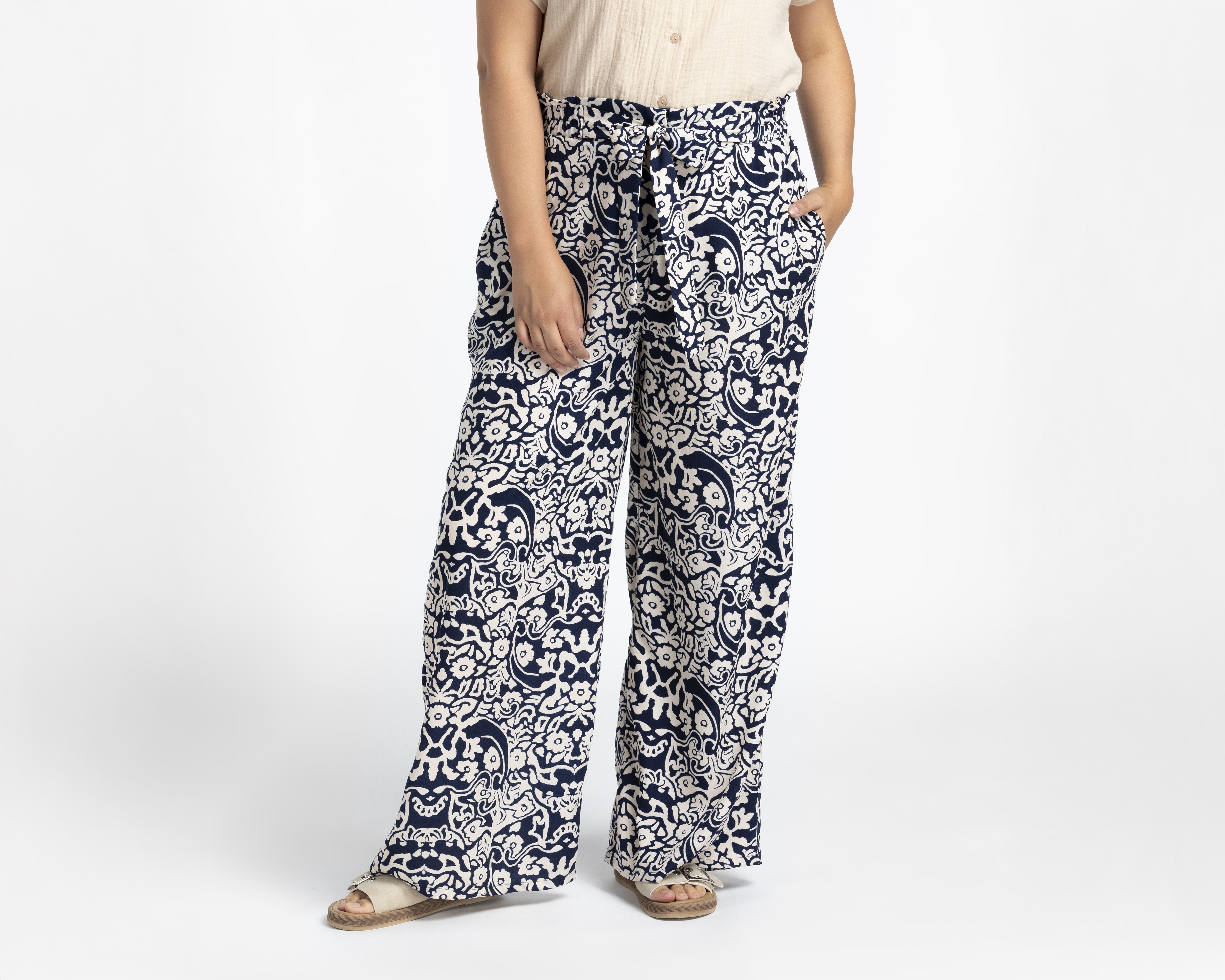Pantalón Ancho Lady Sun Estampado para Mujer