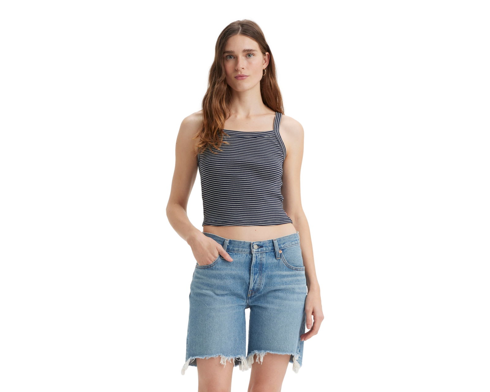 Foto 2 pulgar | Foto 1 | Playera Levi's sin Mangas para Mujer