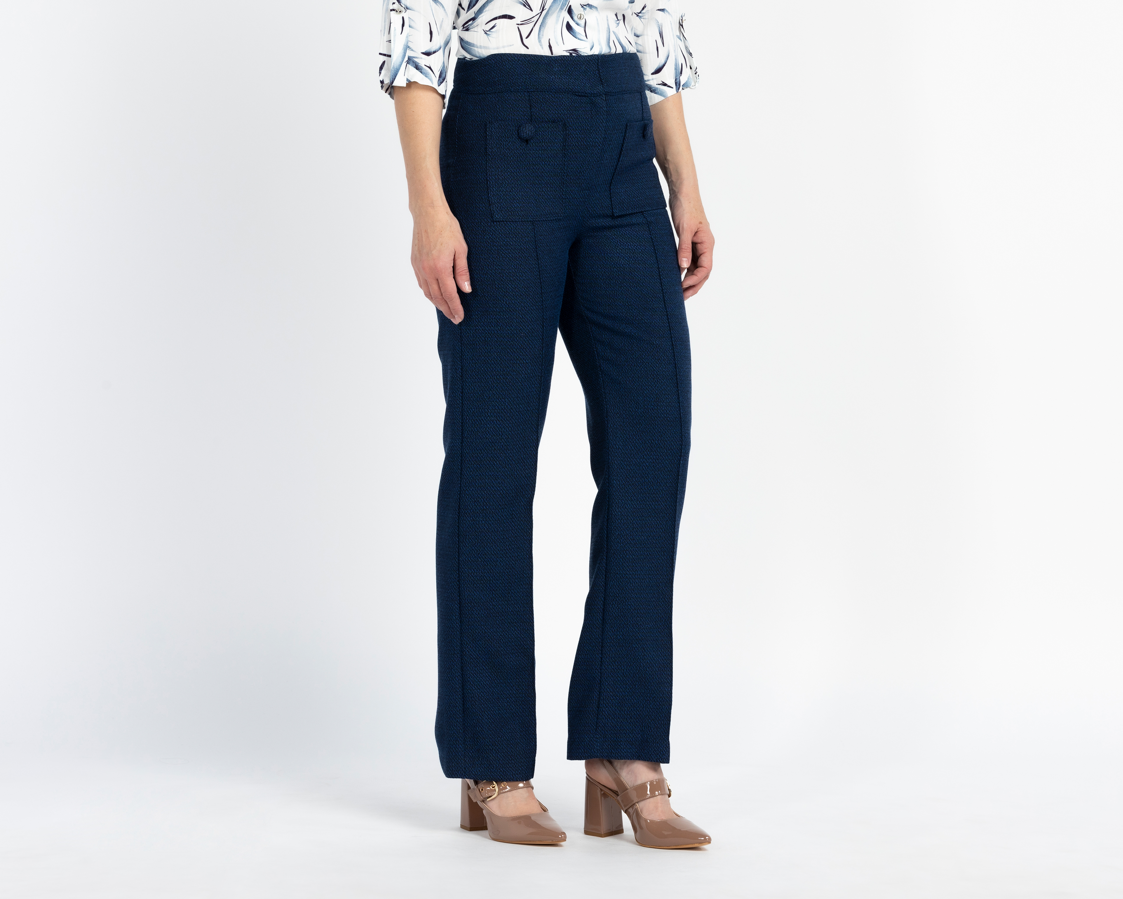 Foto 2 pulgar | Foto 1 | Pantalon de Vestir Alexis Azul Marino para Mujer