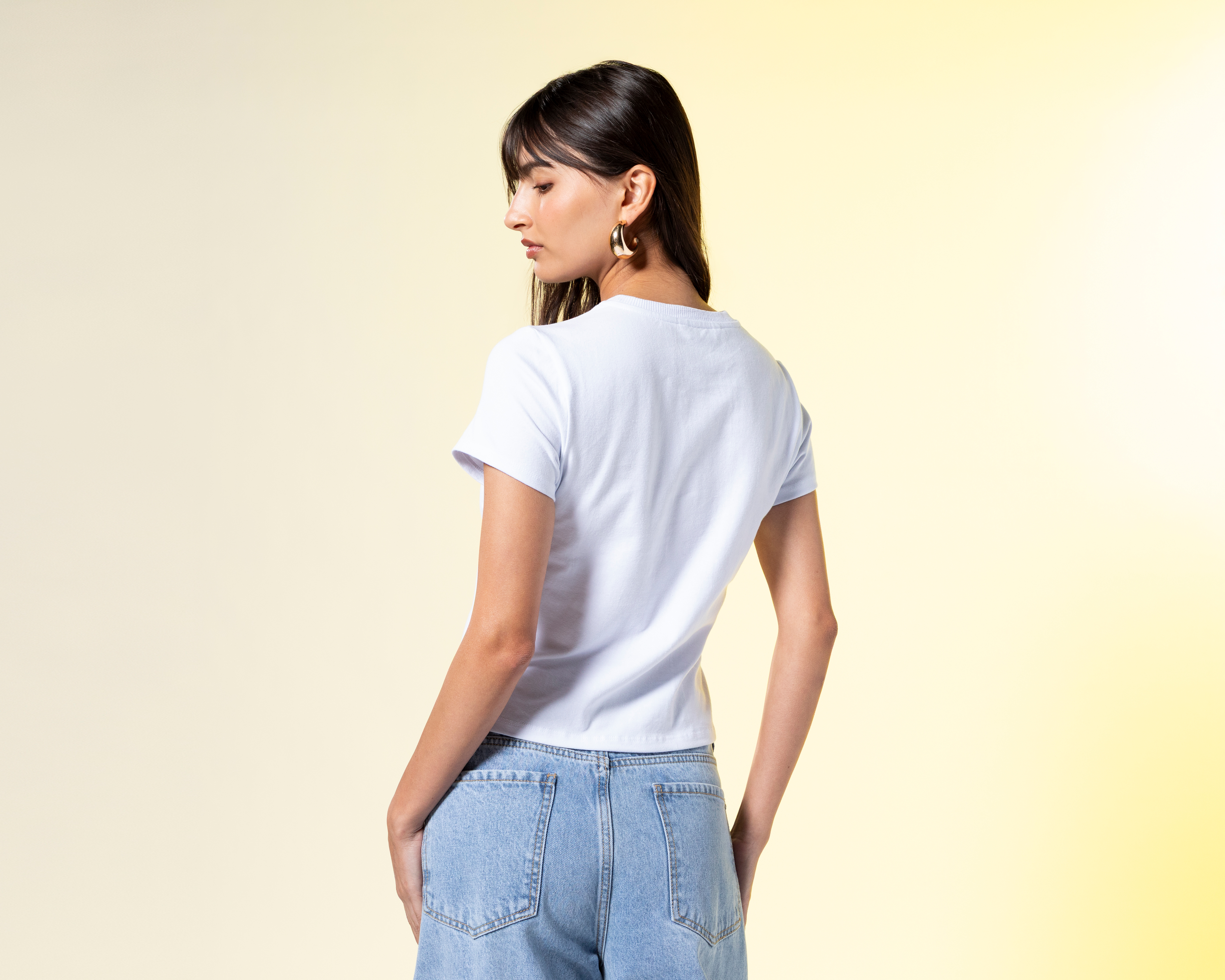 Foto 4 pulgar | Foto 3 | Playera Blanca Strona para Mujer