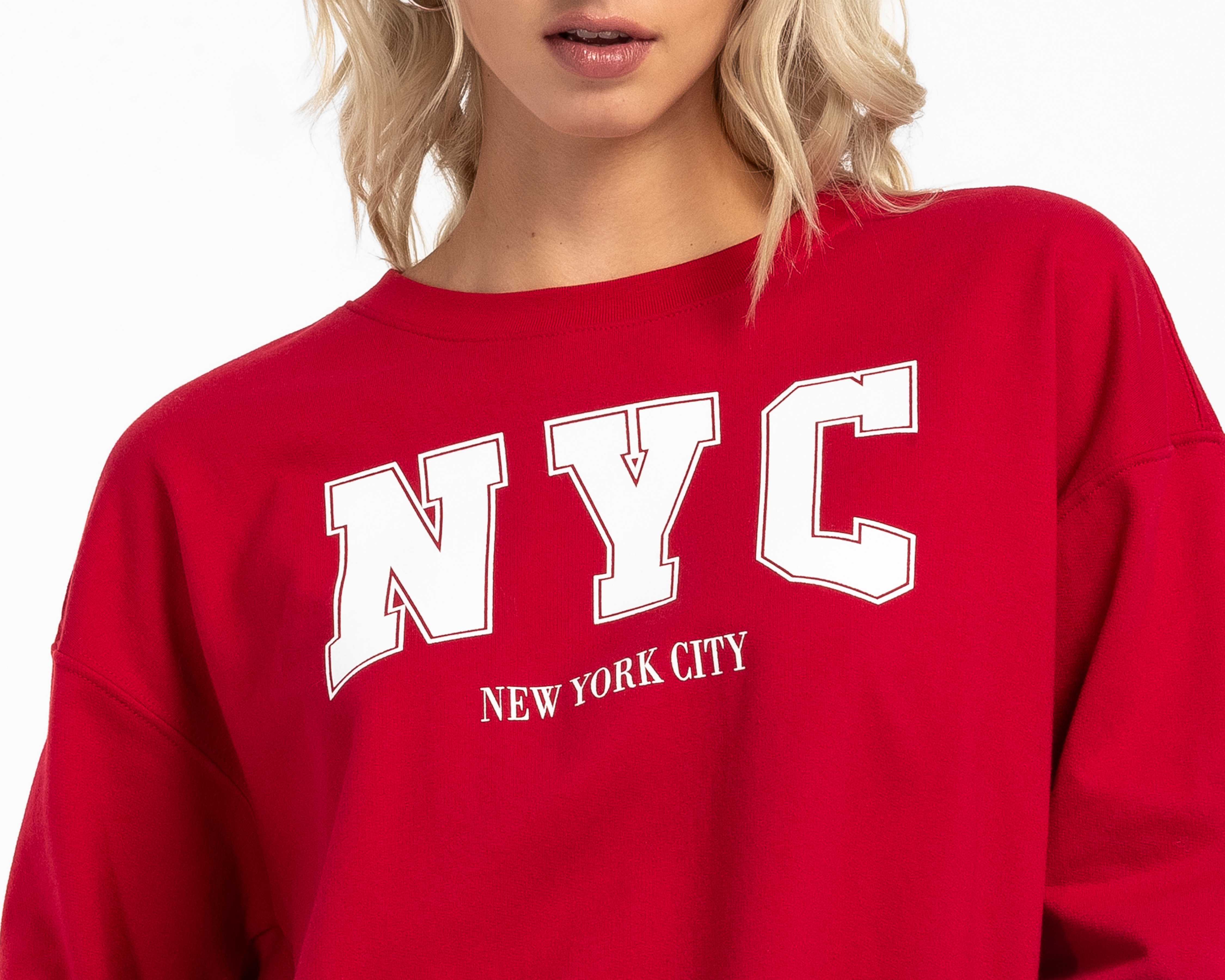 Foto 4 | Foto 4 | Sudadera Roja Refill para Mujer