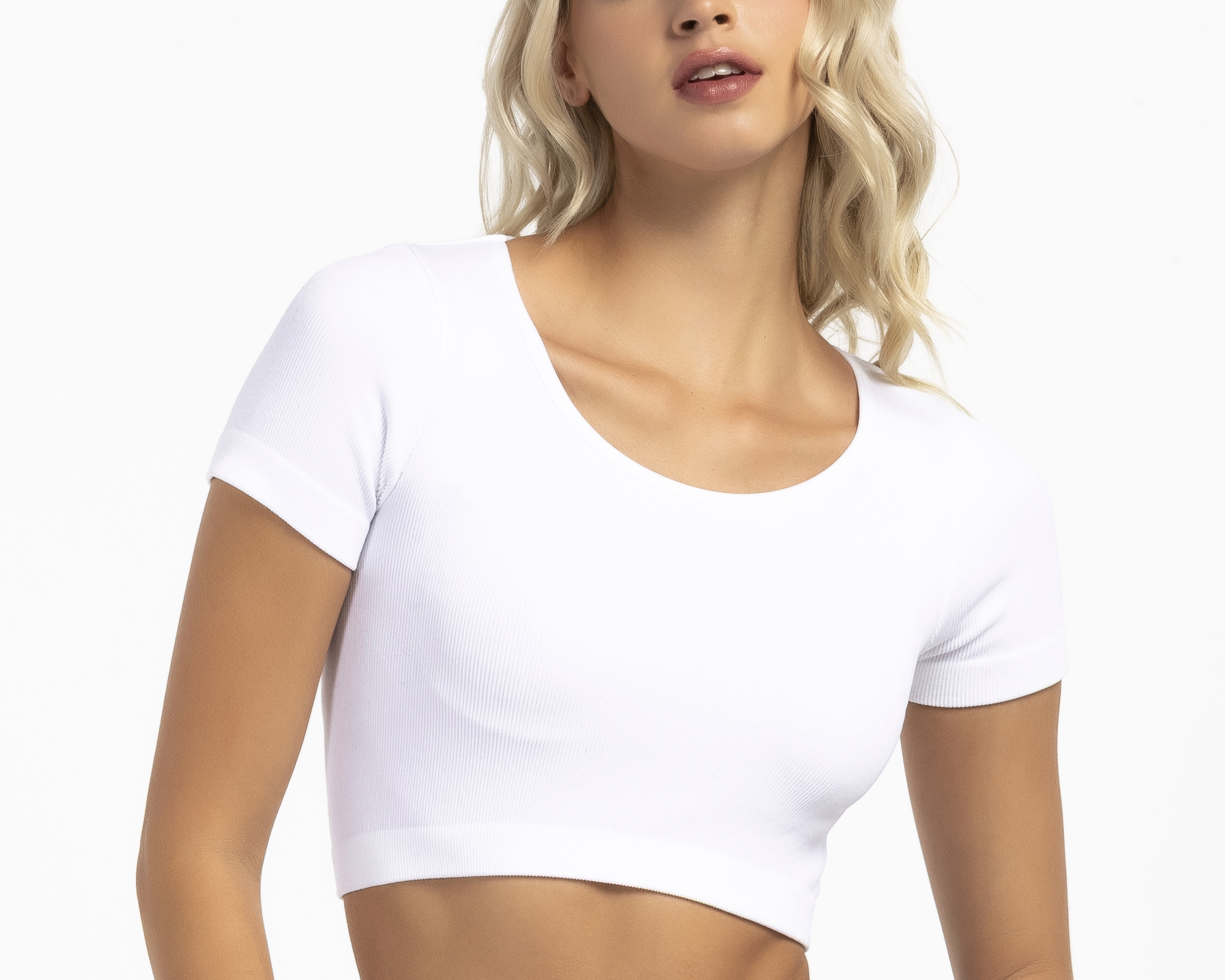 Foto 5 pulgar | Foto 4 | Crop Top Blanco Forever 21 para Mujer