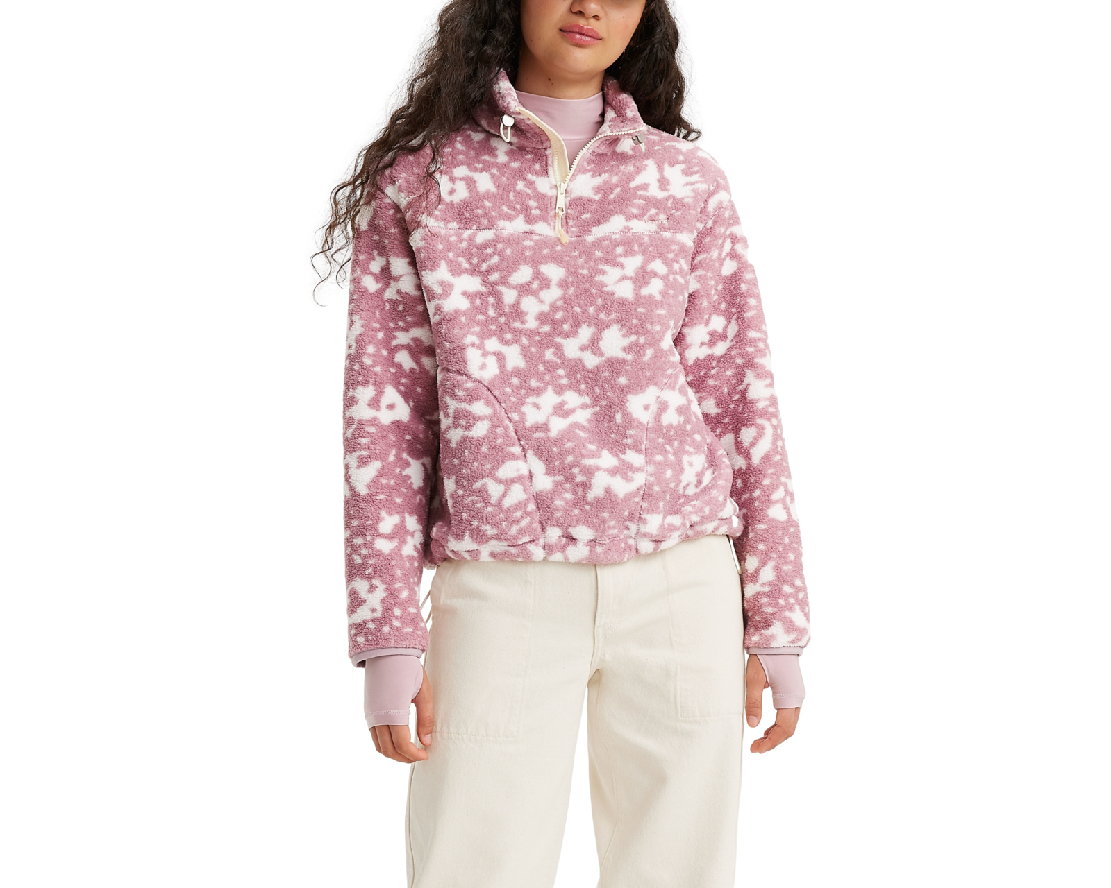 Foto 2 pulgar | Foto 1 | Sudadera de Algodón Rosa Levi's para Mujer