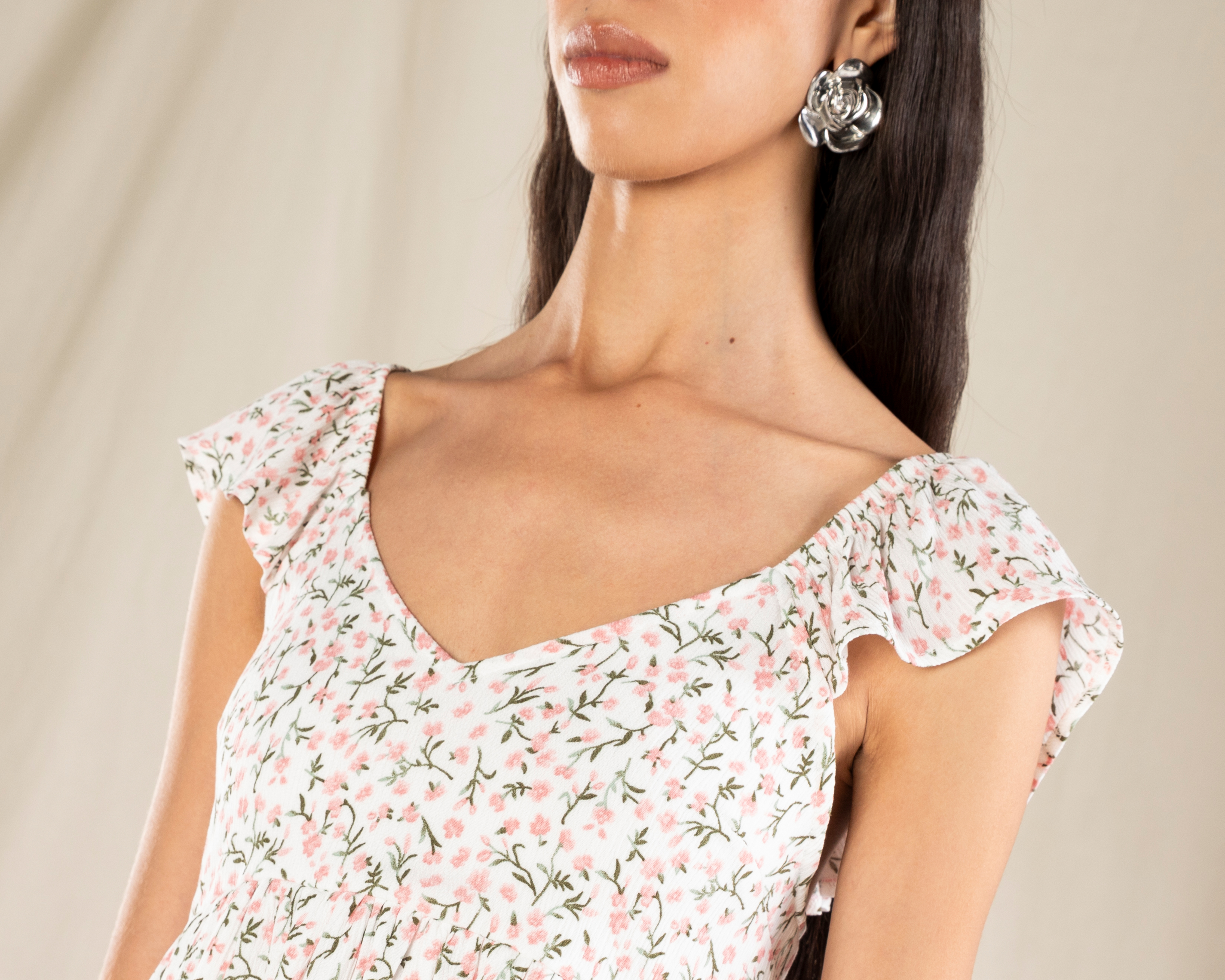 Foto 5 pulgar | Foto 4 | Vestido Casual Strona Manga Corta Floral para Mujer