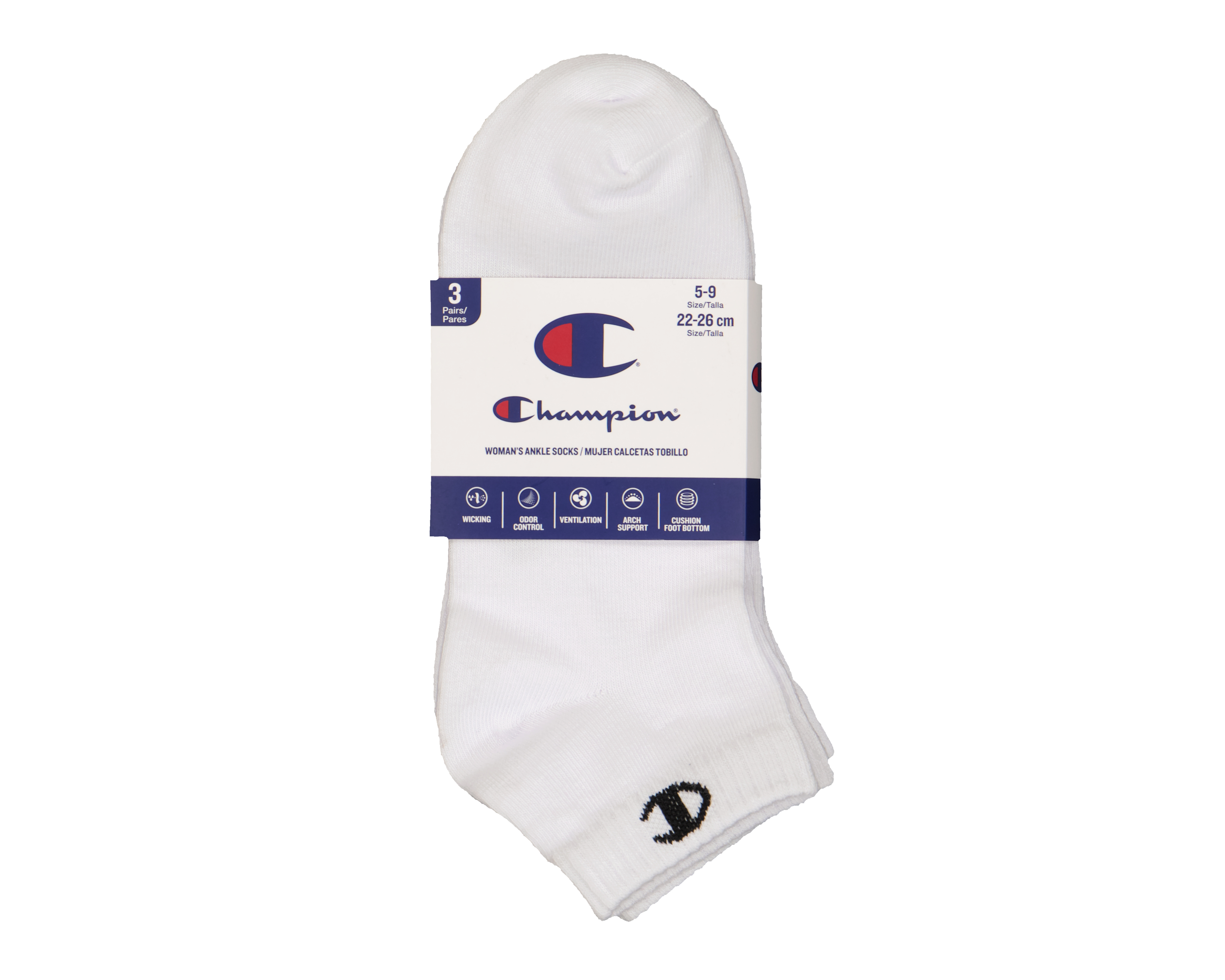 Foto 4 pulgar | Foto 3 | Calcetas Deportivas Champion para Mujer 3 Pares
