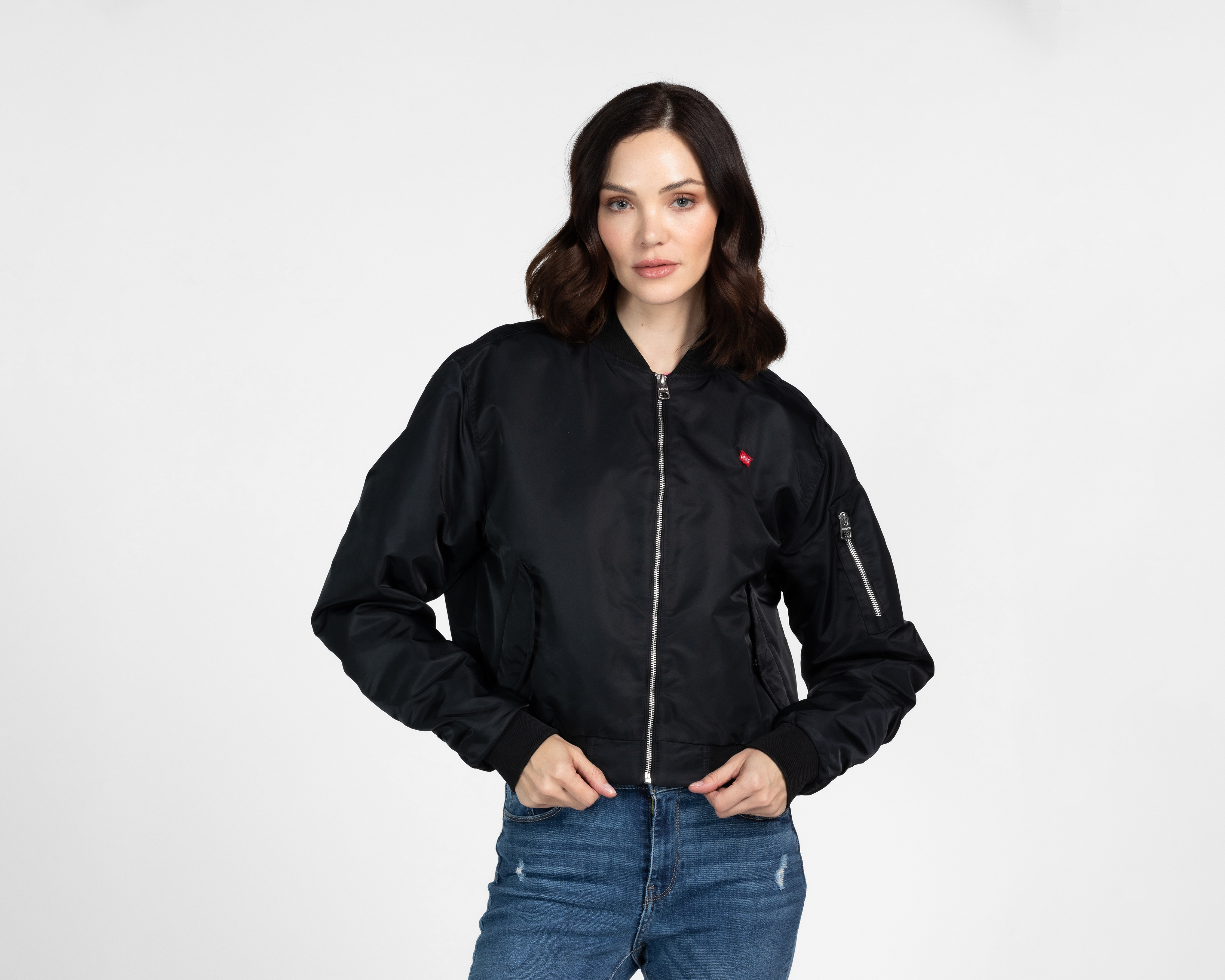 Foto 1 | Foto 1 | Chamarra Negra Levi's para Mujer