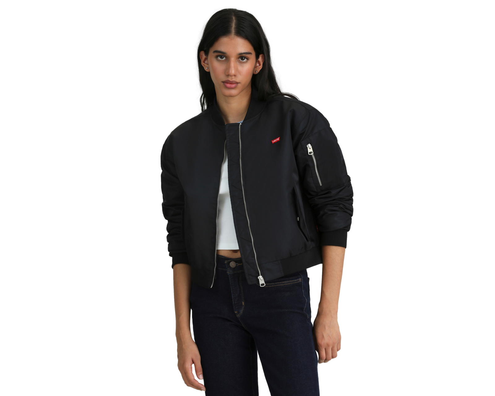 Foto 8 pulgar | Foto 7 | Chamarra Negra Levi's para Mujer