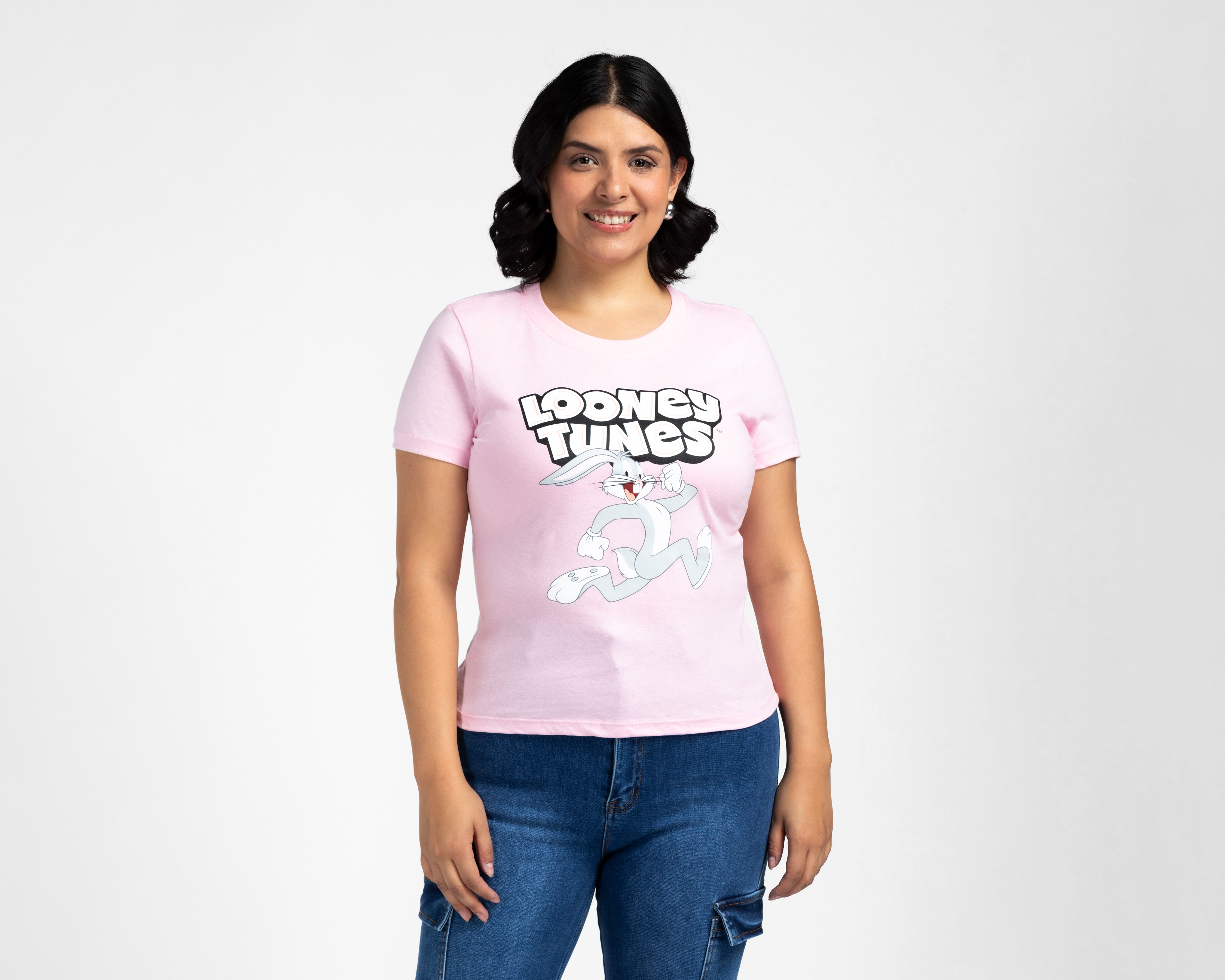 Foto 1 | Foto 1 | Playera Rosa Looney Tunes para Mujer