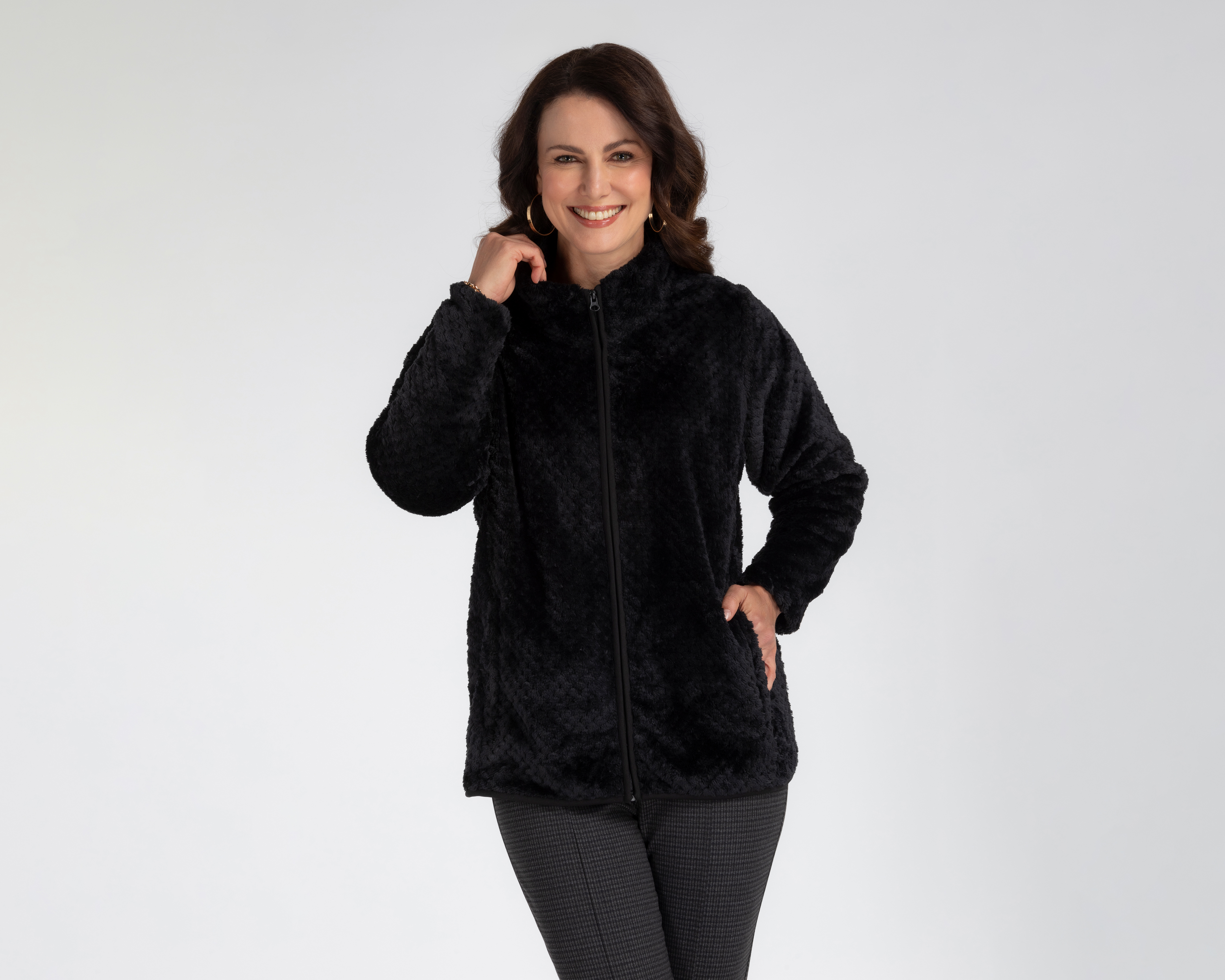 Chamarra Sherpa Lady Sun para Mujer