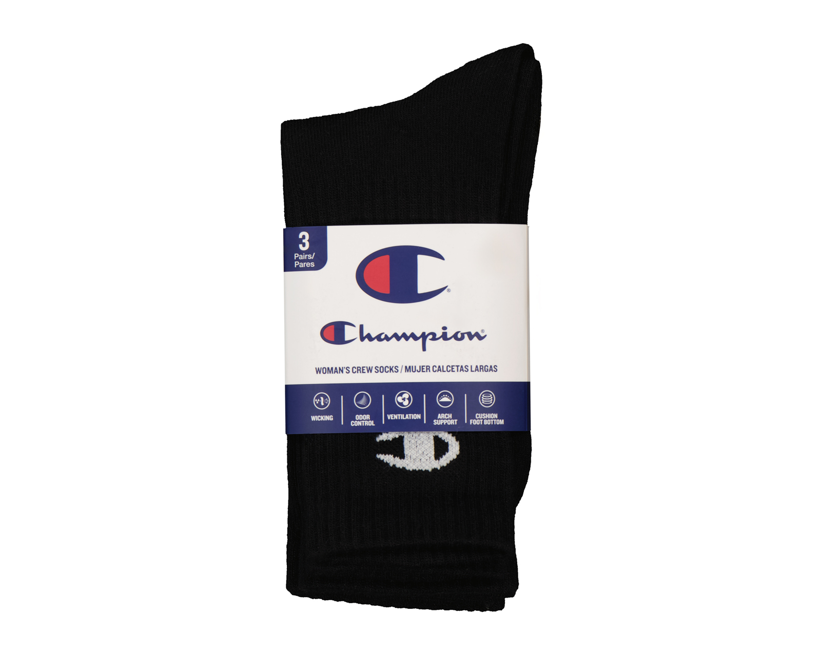 Foto 4 pulgar | Foto 3 | Calcetas Deportivas Champion para Mujer 3 Pares