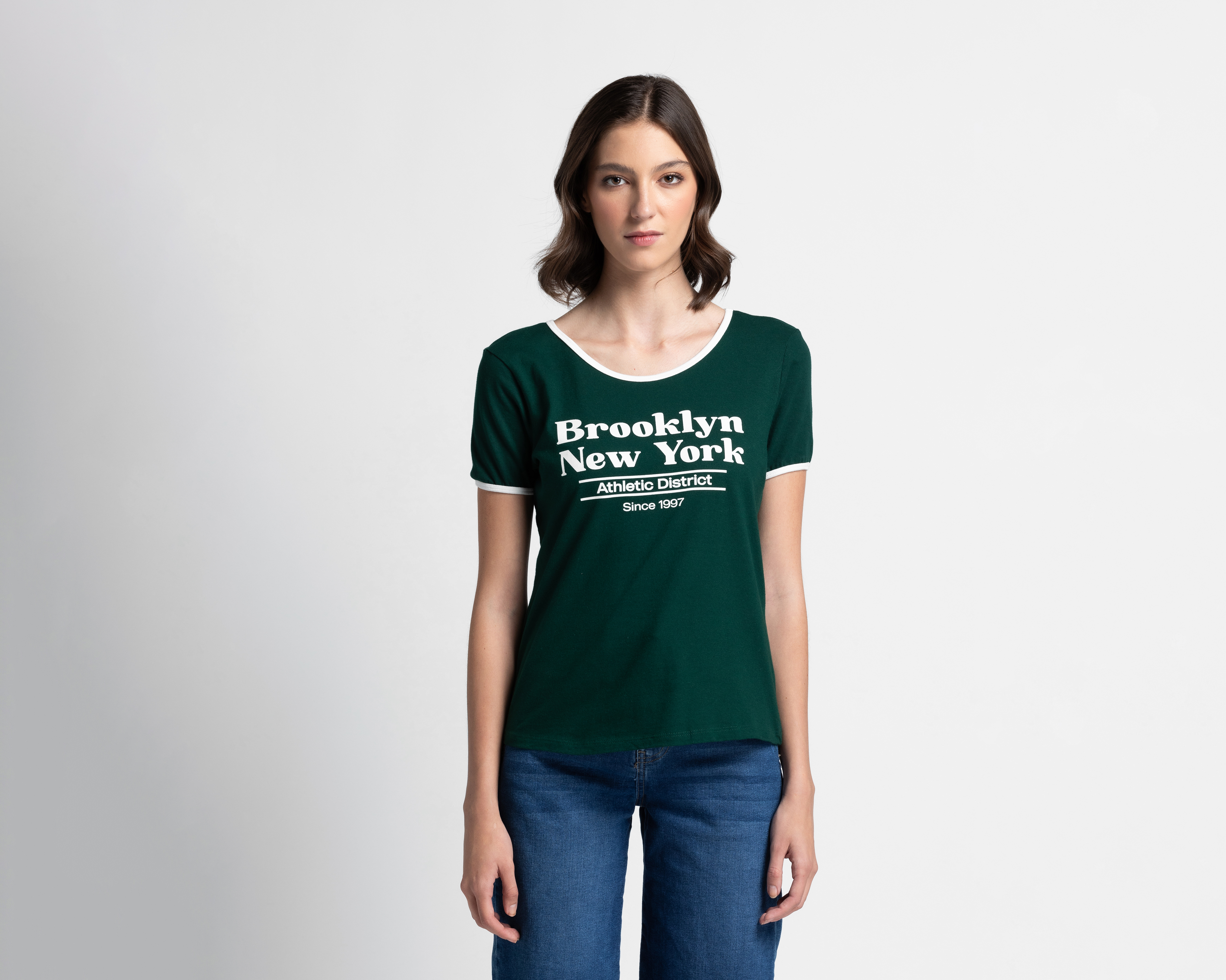 Foto 1 | Foto 1 | Playera Refill Verde para Mujer