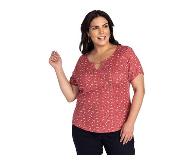 Foto 2 | Foto 2 | Playera Lady Sun Manga Corta con Estampado Floral