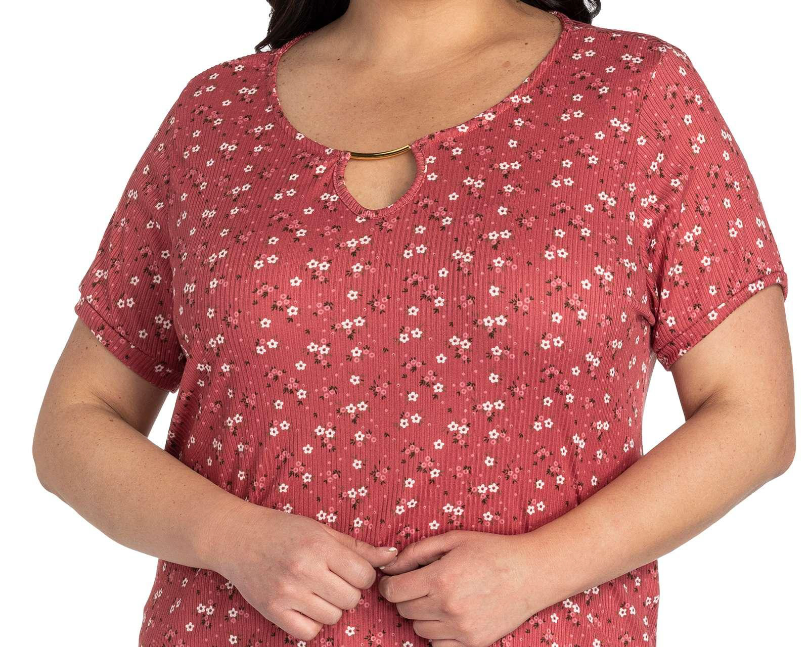 Foto 5 pulgar | Foto 4 | Playera Lady Sun Manga Corta con Estampado Floral