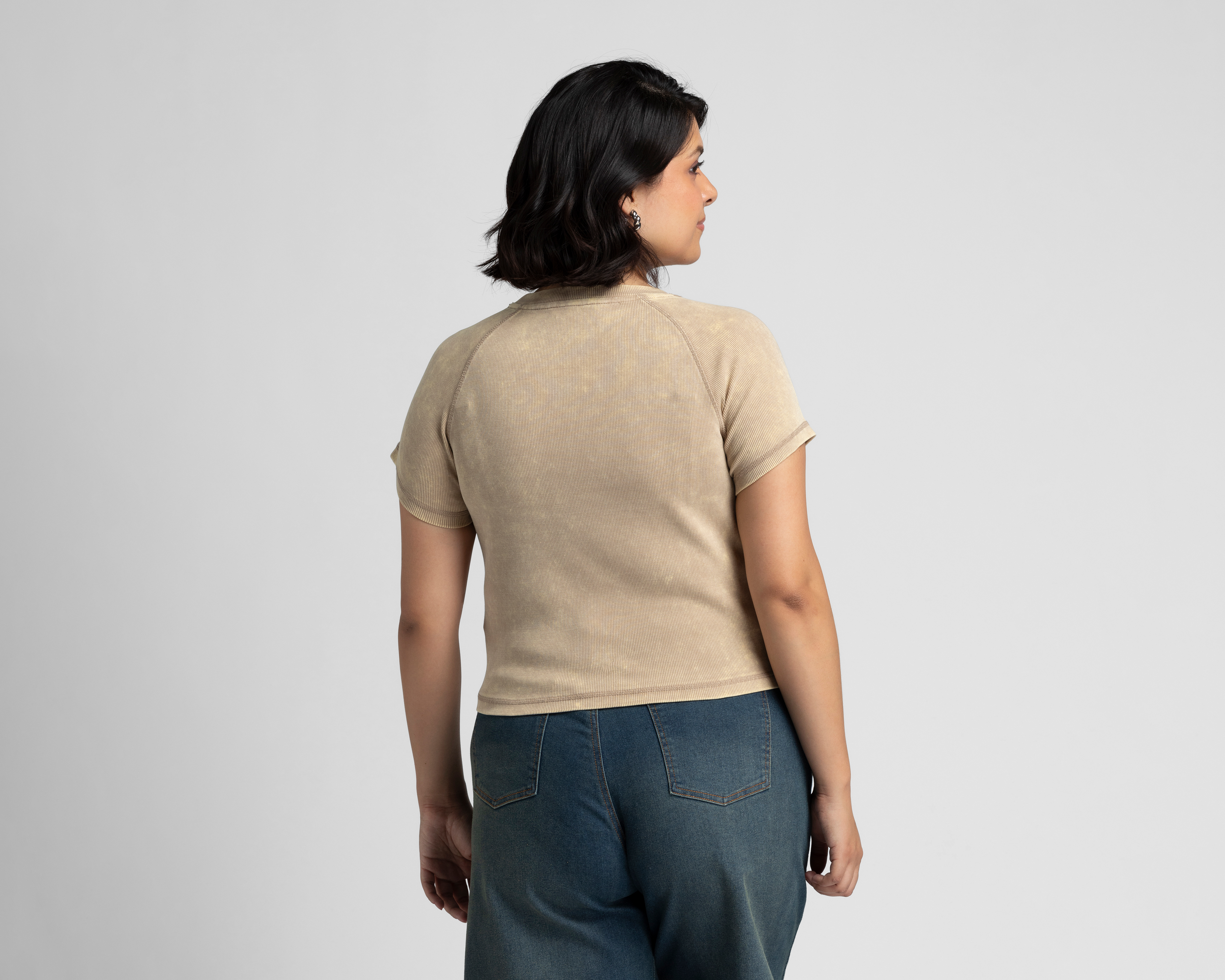 Foto 4 pulgar | Foto 3 | Crop Top Strona Acanalado para Mujer