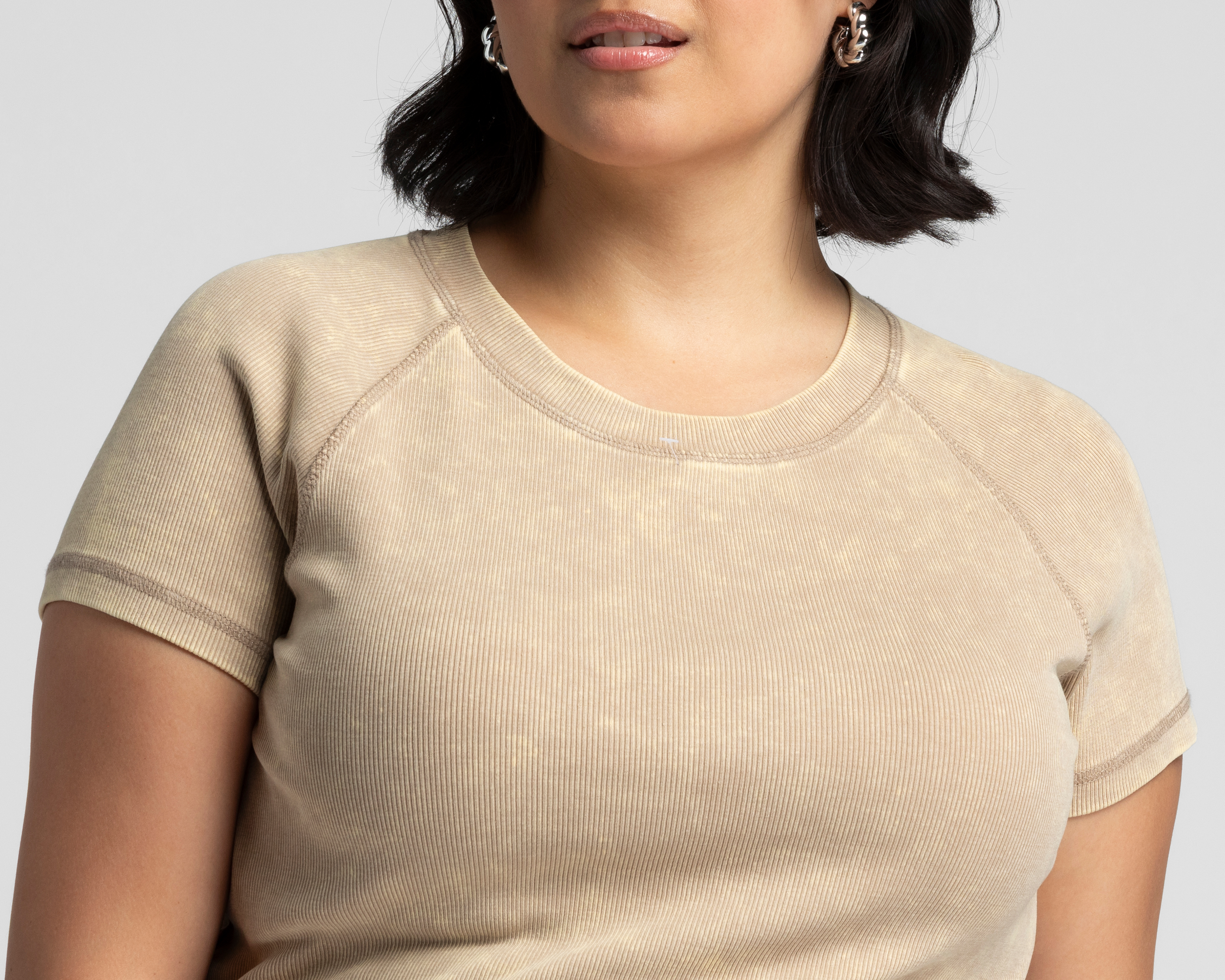 Foto 5 pulgar | Foto 4 | Crop Top Strona Acanalado para Mujer