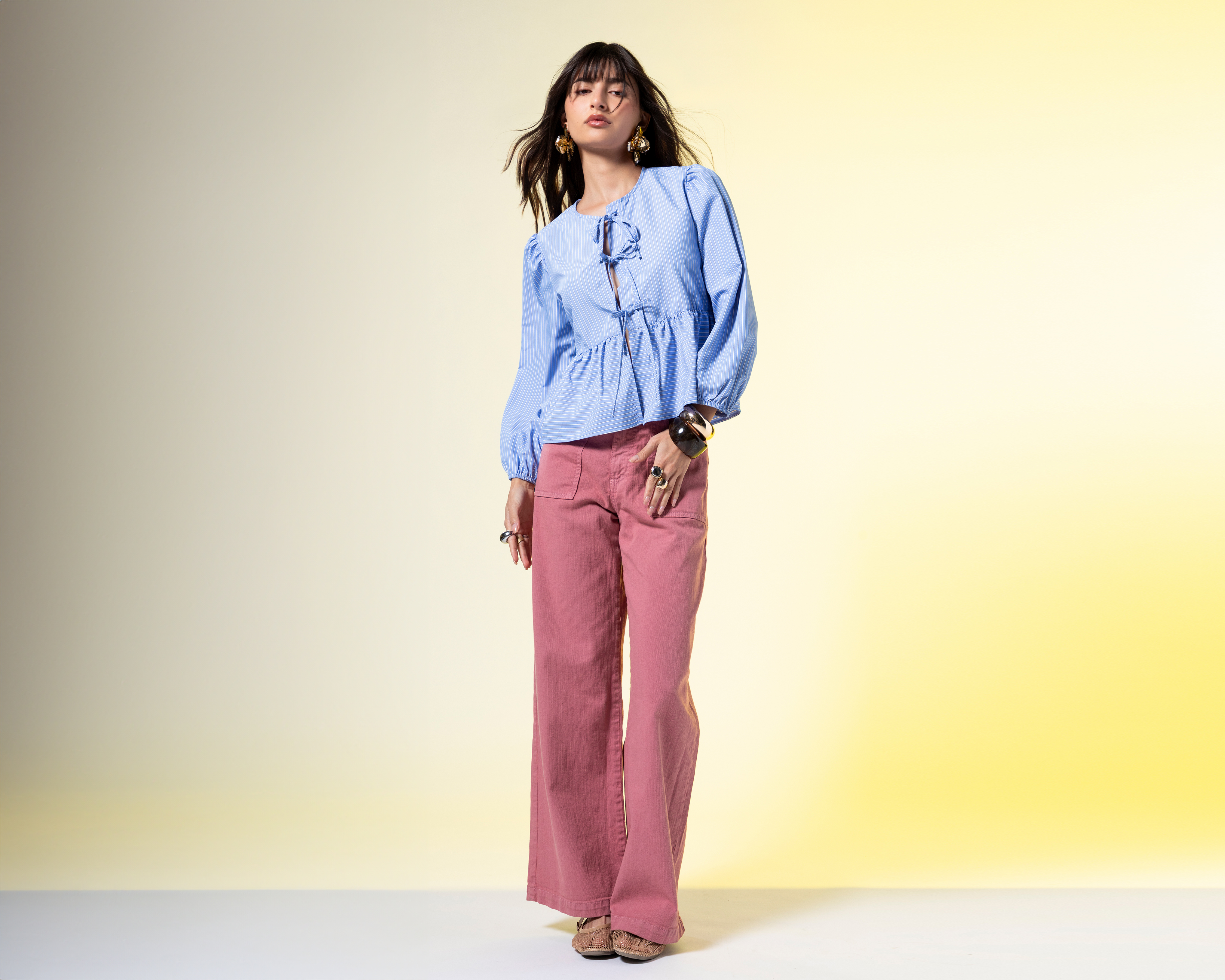 Foto 2 pulgar | Foto 1 | Jeans Wide Leg Strona para Mujer