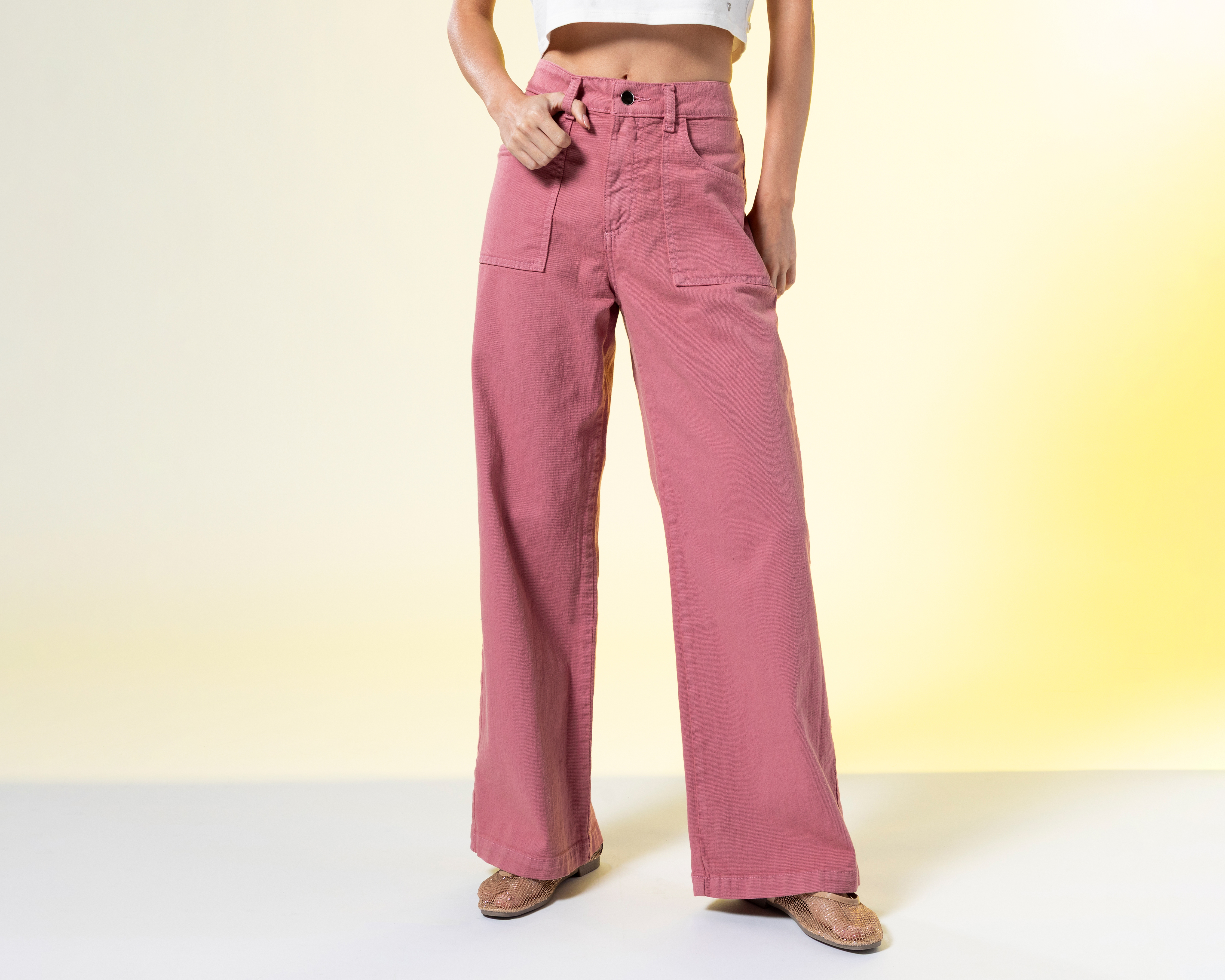 Foto 3 pulgar | Foto 2 | Jeans Wide Leg Strona para Mujer