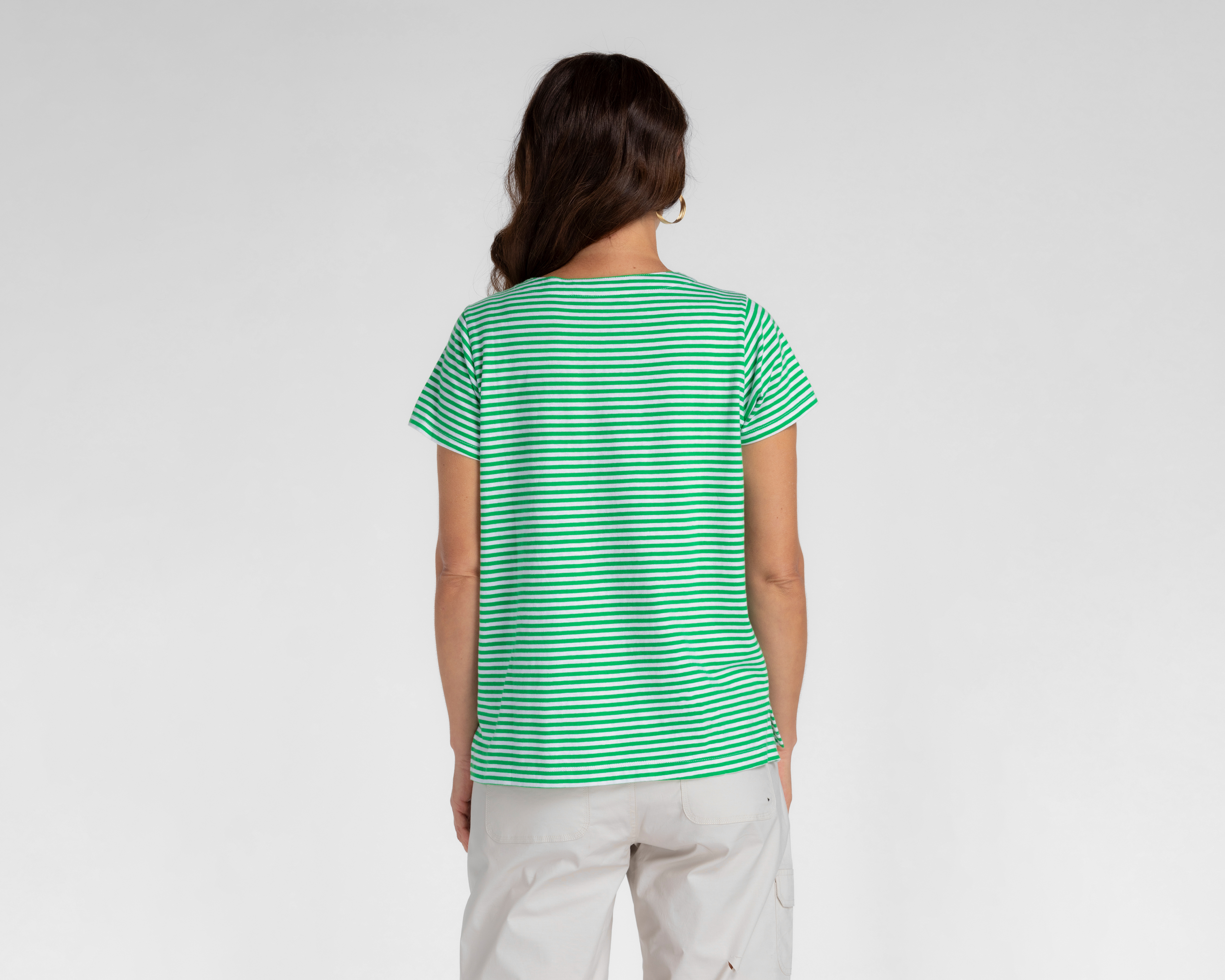 Foto 4 pulgar | Foto 3 | Playera Lady Sun a Rayas para Mujer