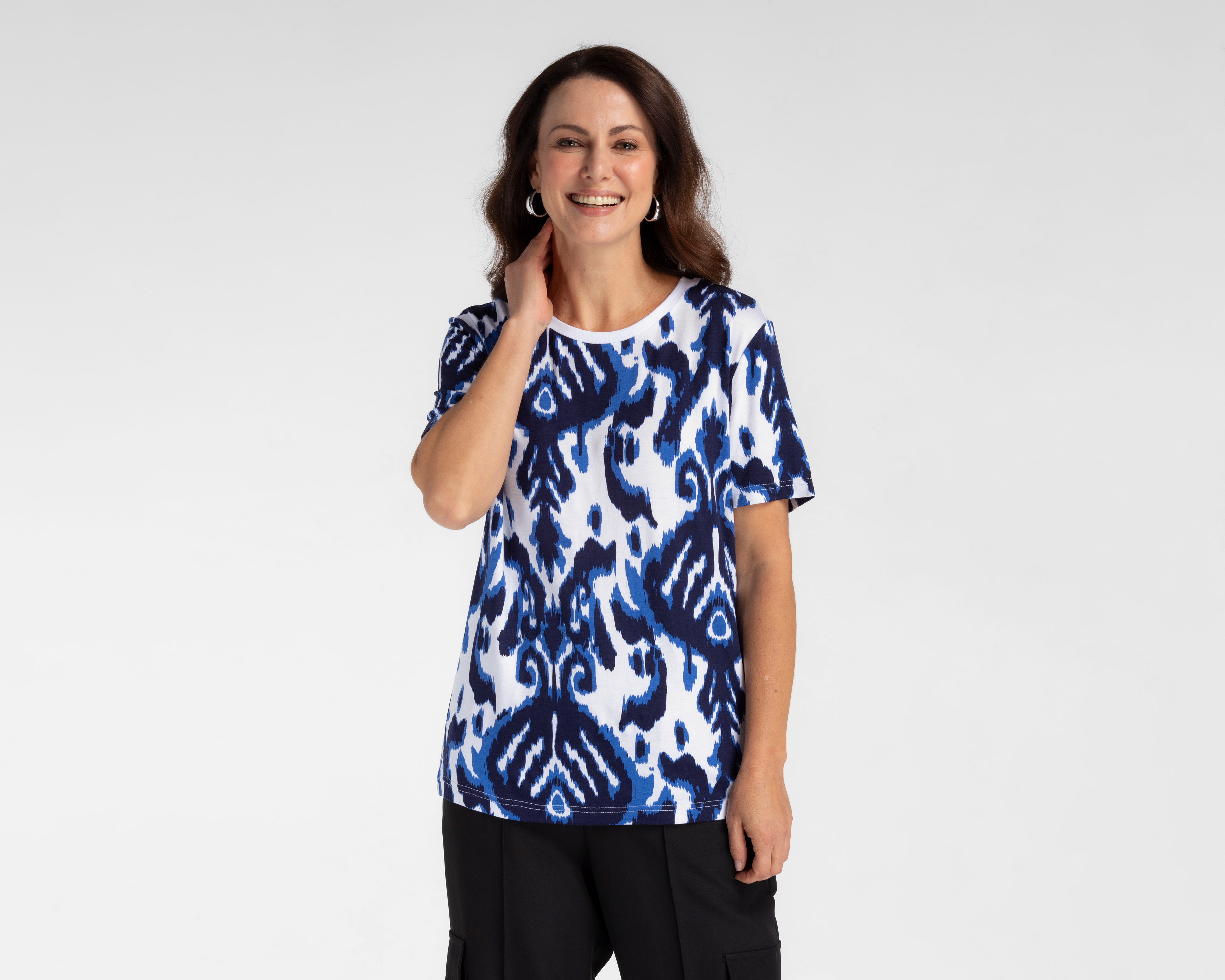 Foto 2 pulgar | Foto 1 | Playera Lady Sun Manga Corta para Mujer