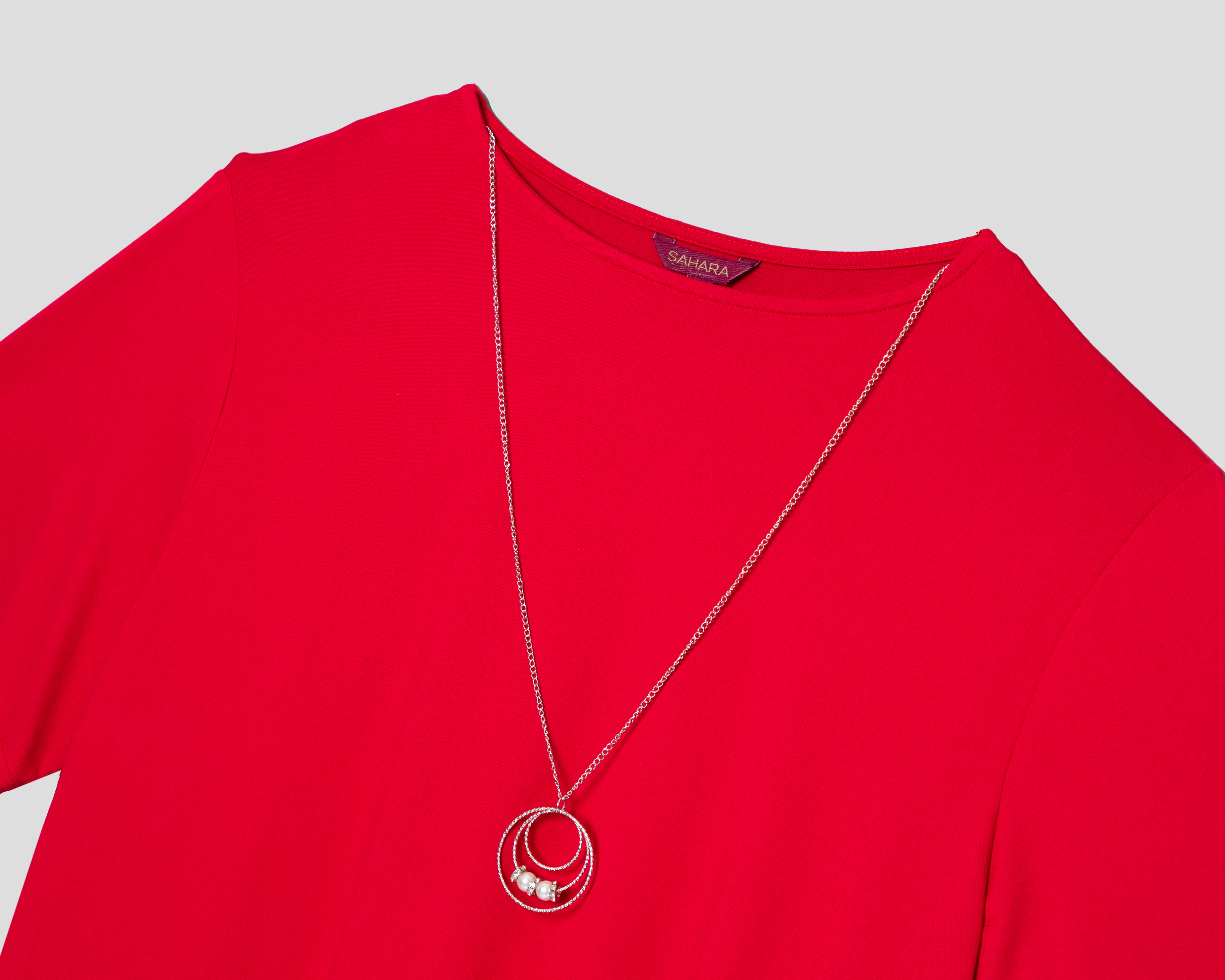 Foto 4 pulgar | Foto 3 | Playera Sahara con Collar para Mujer