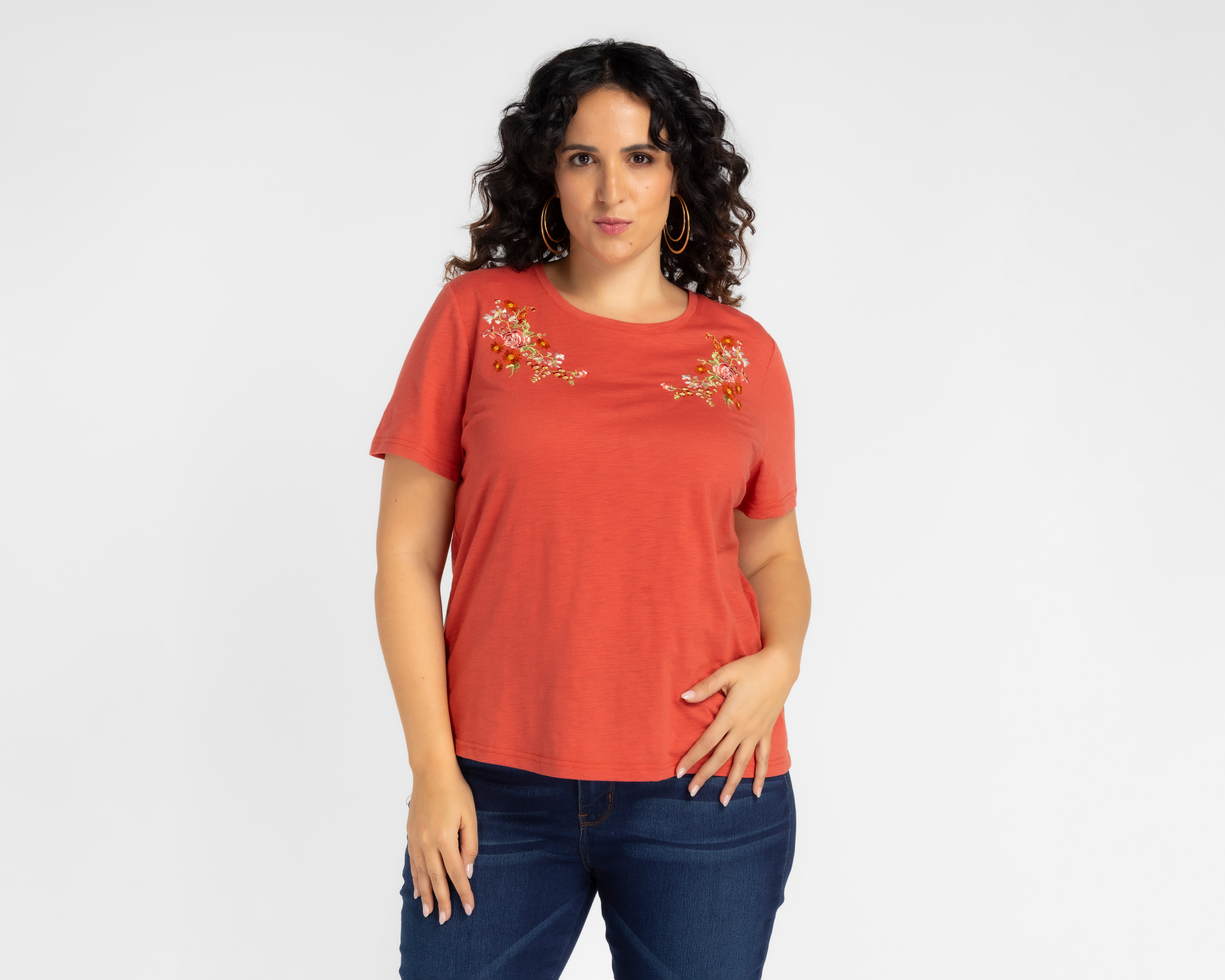 Foto 2 pulgar | Foto 1 | Blusa Lady Sun para Mujer con Bordado de Flores