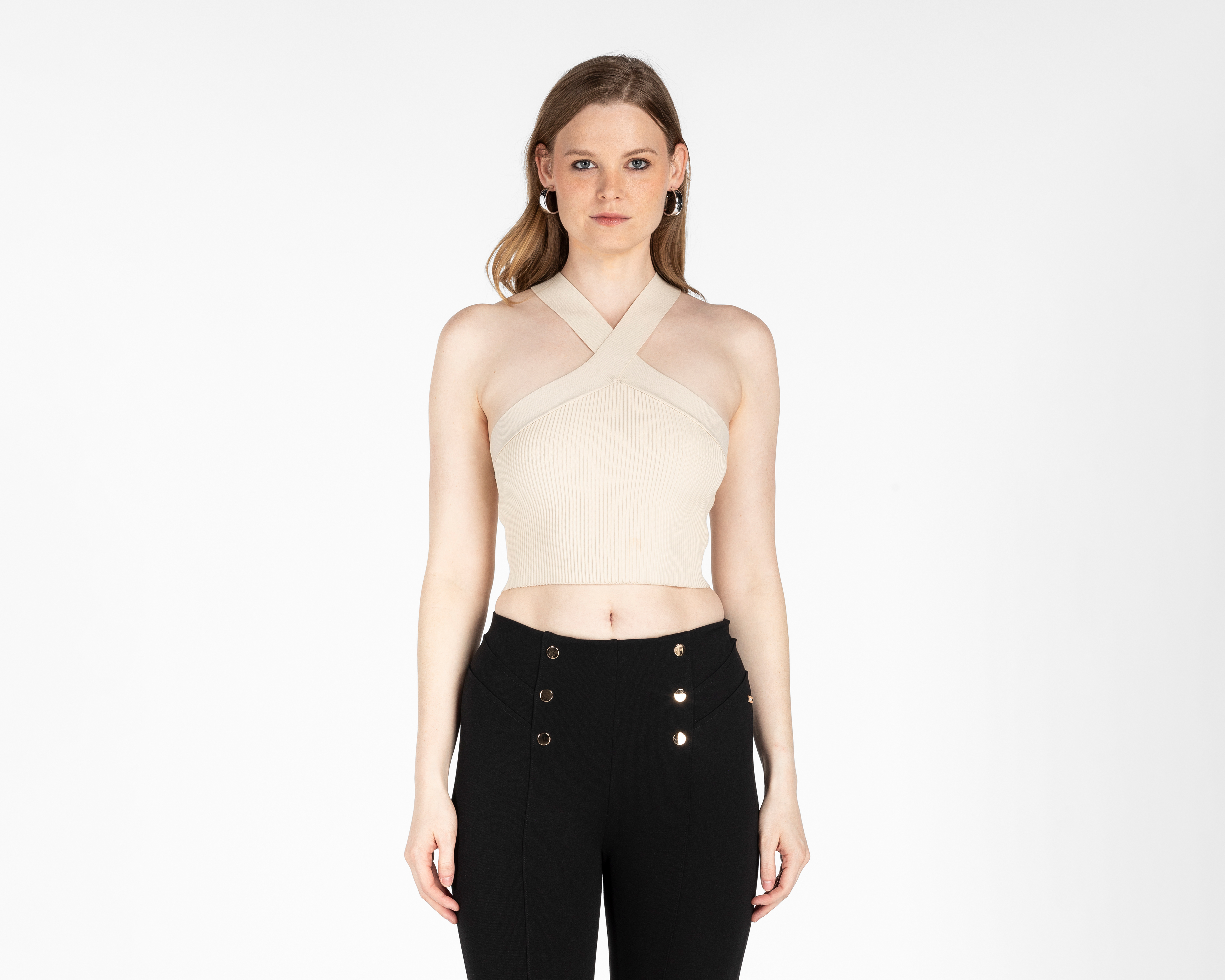 Foto 2 pulgar | Foto 1 | Playera Jennifer Lopez Tirantes Cruzados Juvenil