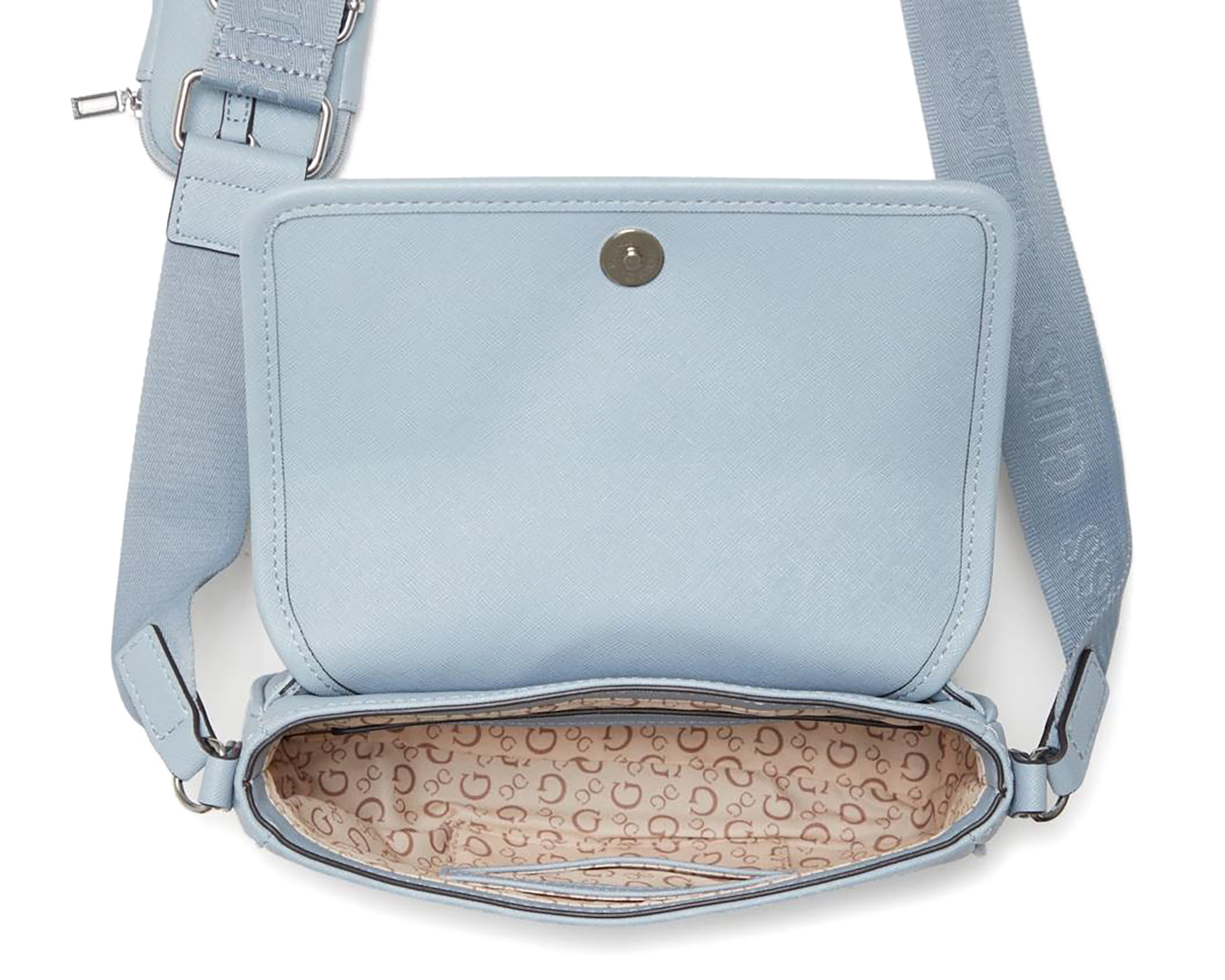 Foto 4 pulgar | Foto 3 | Bolsa Cruzada Guess Haddington con Monedero