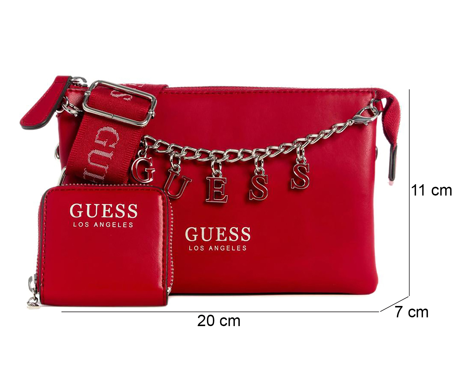 Foto 4 | Foto 4 | Bolsa Cruzada Guess Amaranthta con Monedero