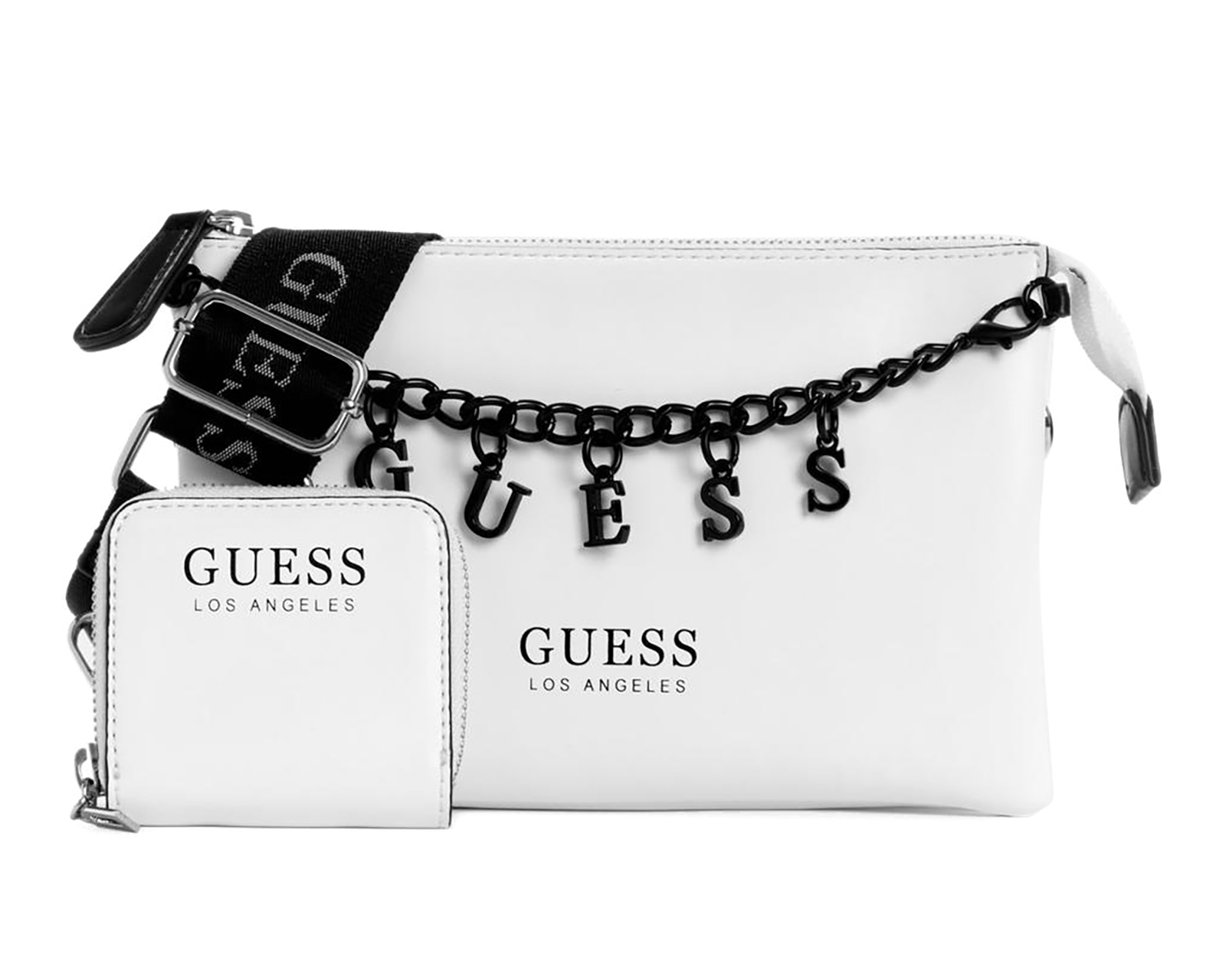 Bolsa Cruzada Guess Amaranthta con Monedero