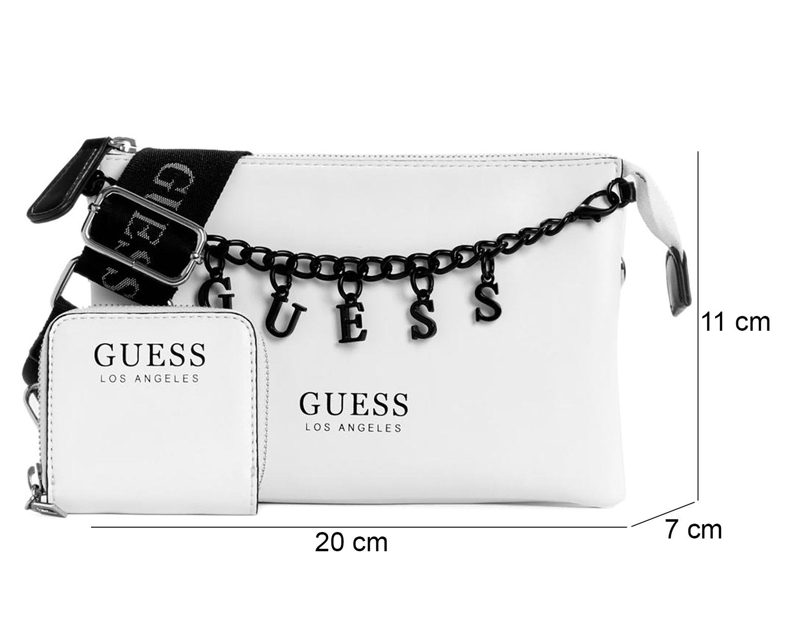 Foto 5 pulgar | Foto 4 | Bolsa Cruzada Guess Amaranthta con Monedero