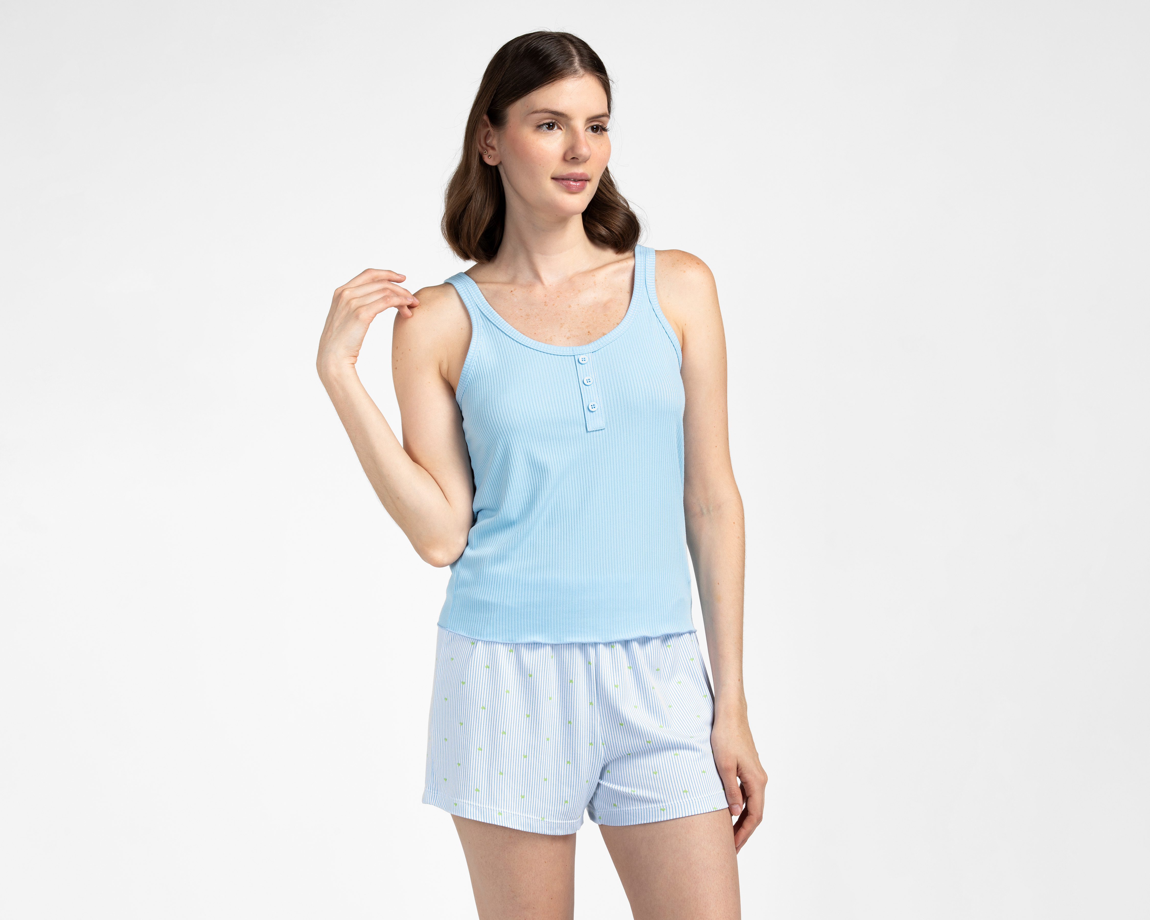 Foto 4 pulgar | Foto 3 | Pijama Lovest para Mujer 3 Piezas