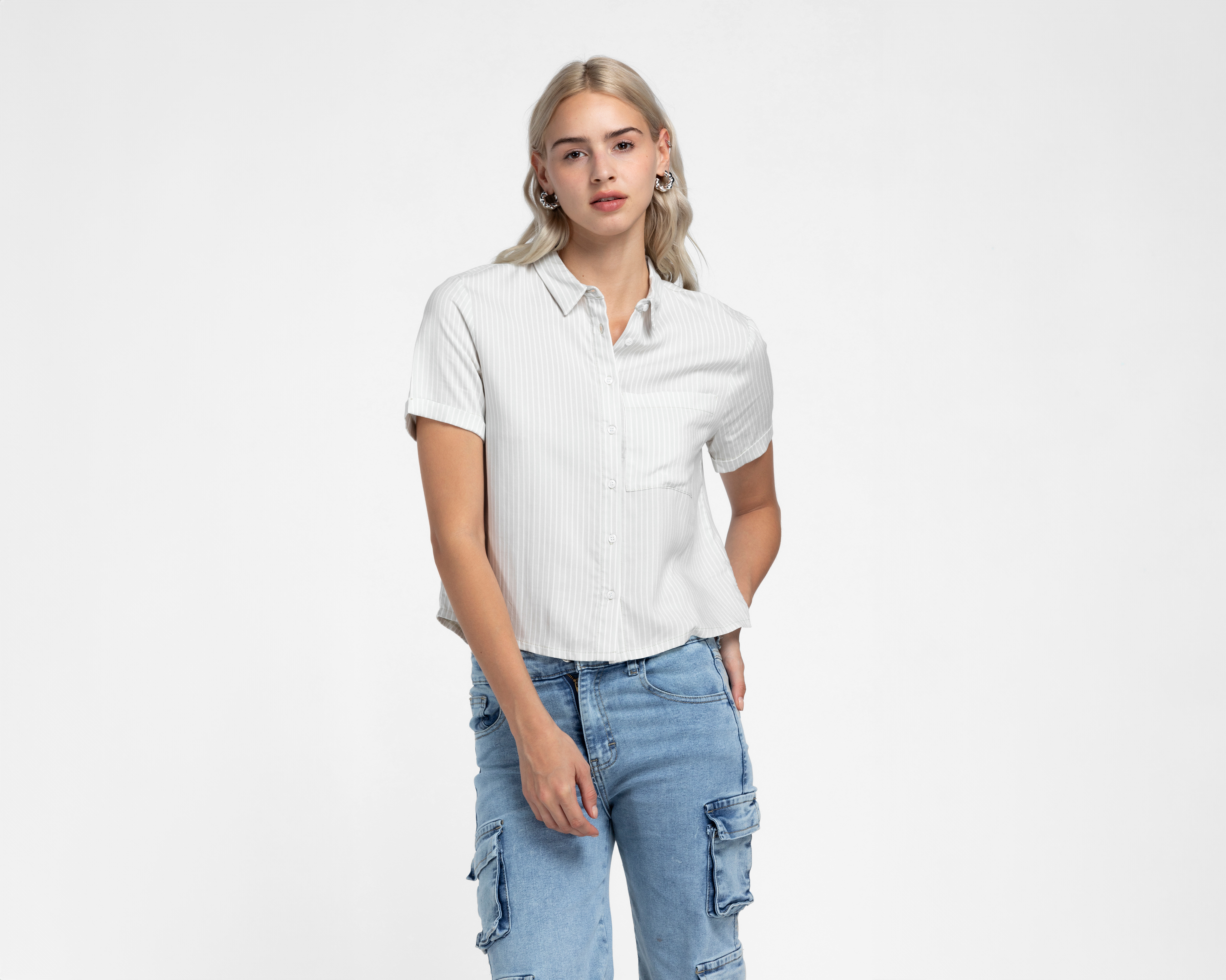 Blusa Manga Corta Refill para Mujer