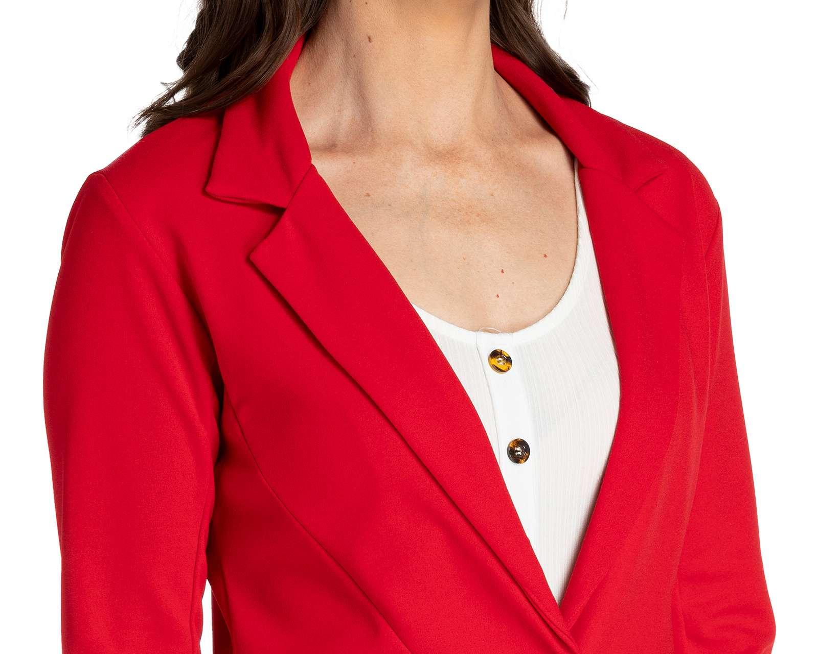 Foto 3 pulgar | Foto 4 | Blazer con Solapa Sahara Manga Larga