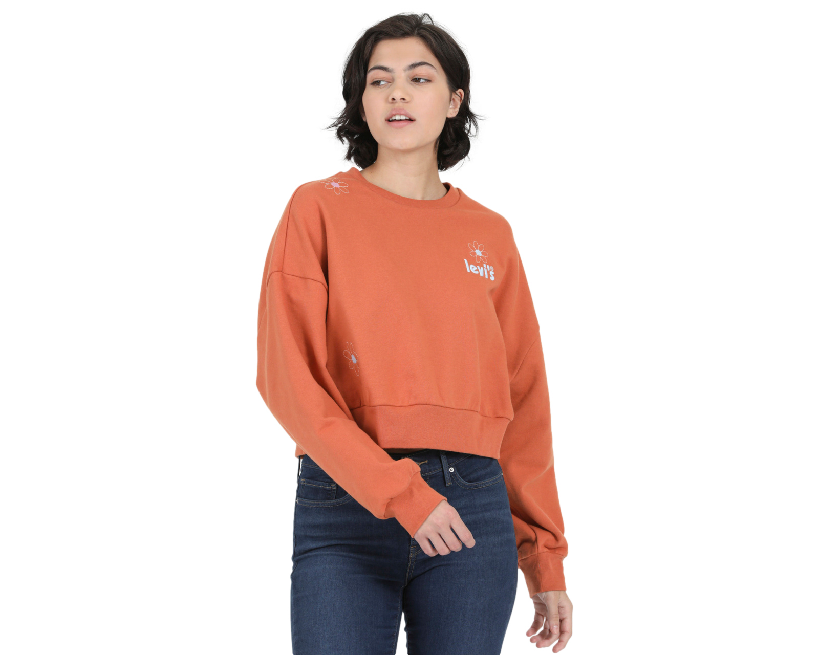 Foto 5 pulgar | Foto 4 | Sudadera de Algodón Anaranjada Levi's para Mujer