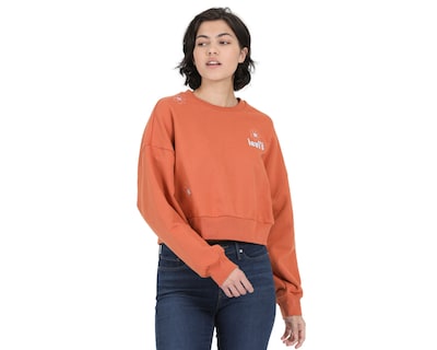 Foto 4 | Foto 4 | Sudadera de Algodón Anaranjada Levi's para Mujer