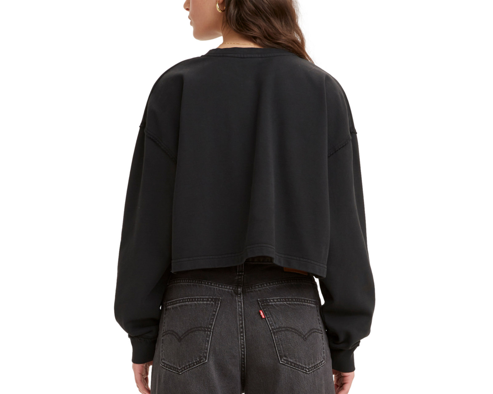 Foto 6 pulgar | Foto 5 | Sudadera de Algodón Negra Levi's para Mujer