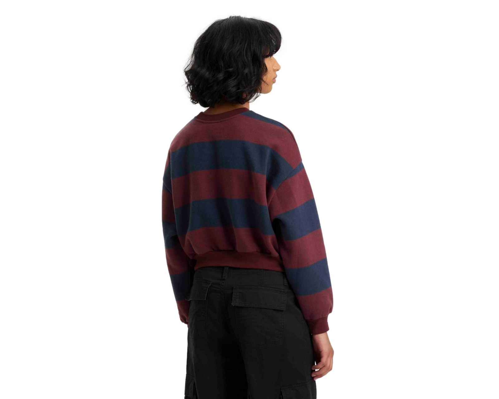 Foto 3 pulgar | Foto 2 | Sudadera de Algodón a Rayas Levi's para Mujer